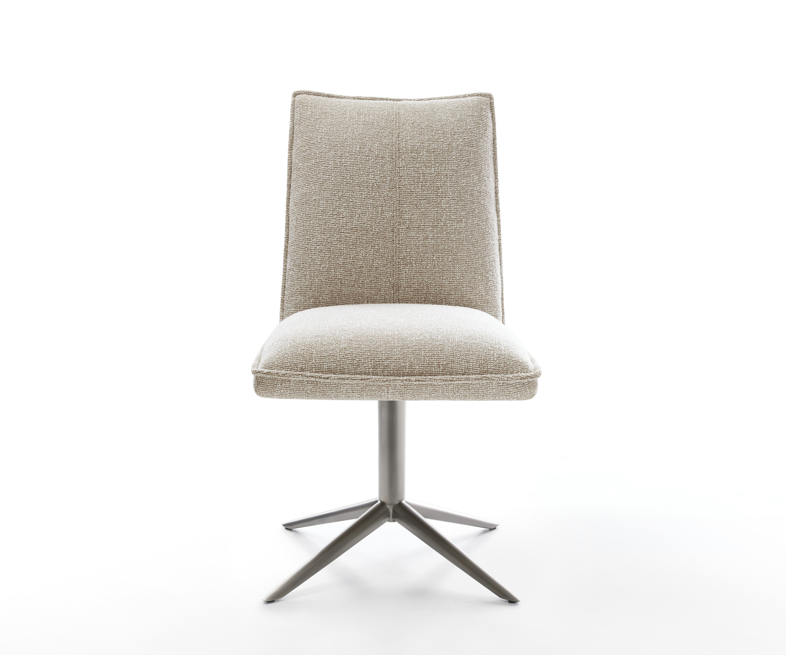 Étkezőszék Lelio-Flex szövött szövet puha bézs kereszt láb grafit 360° forgatható billenő zsákrugó - Image 2