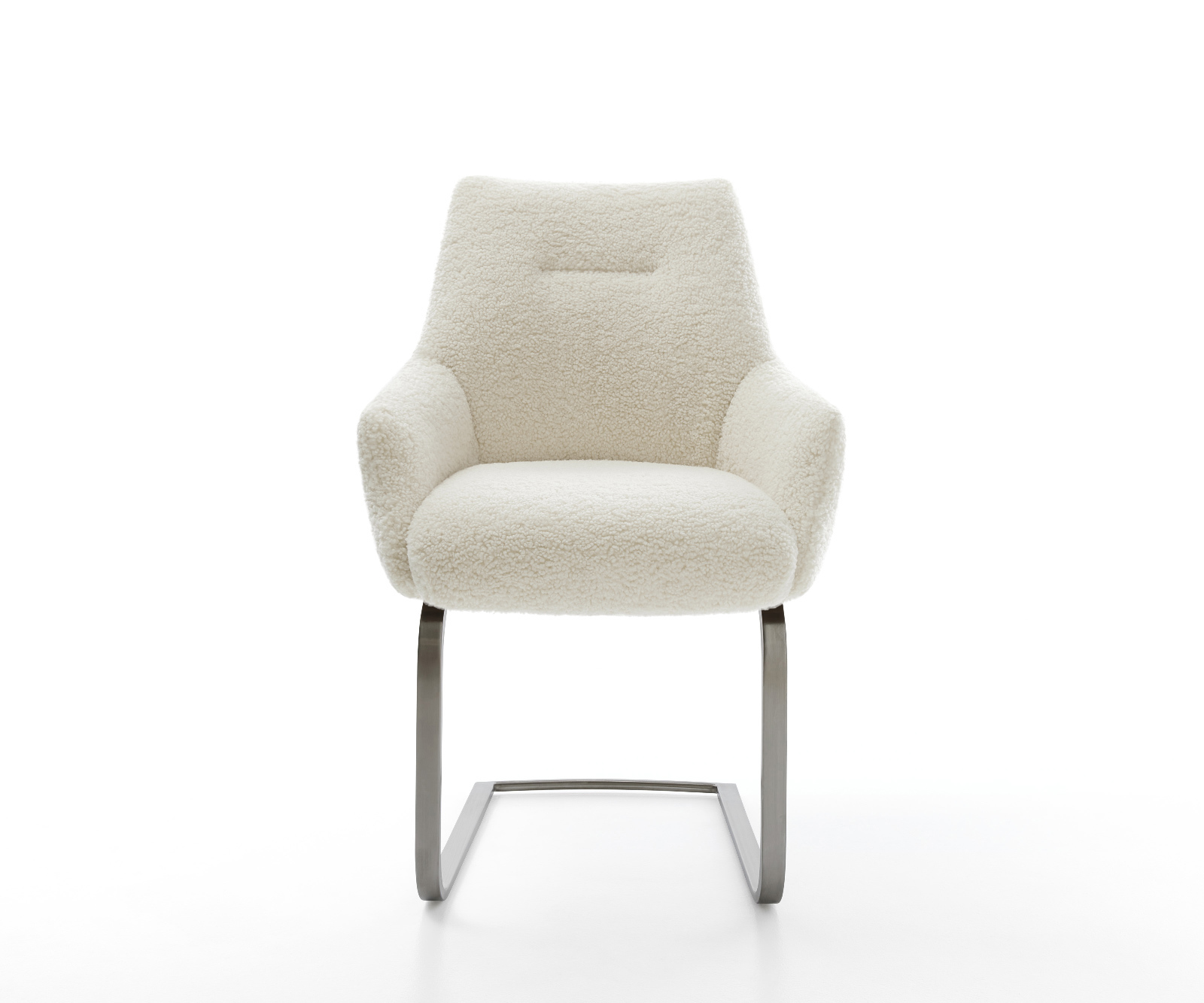 Étkezőszék Alja-Flex karfás mikroszálas bézs konzolos lapos antracit zsákrugós - Image 2