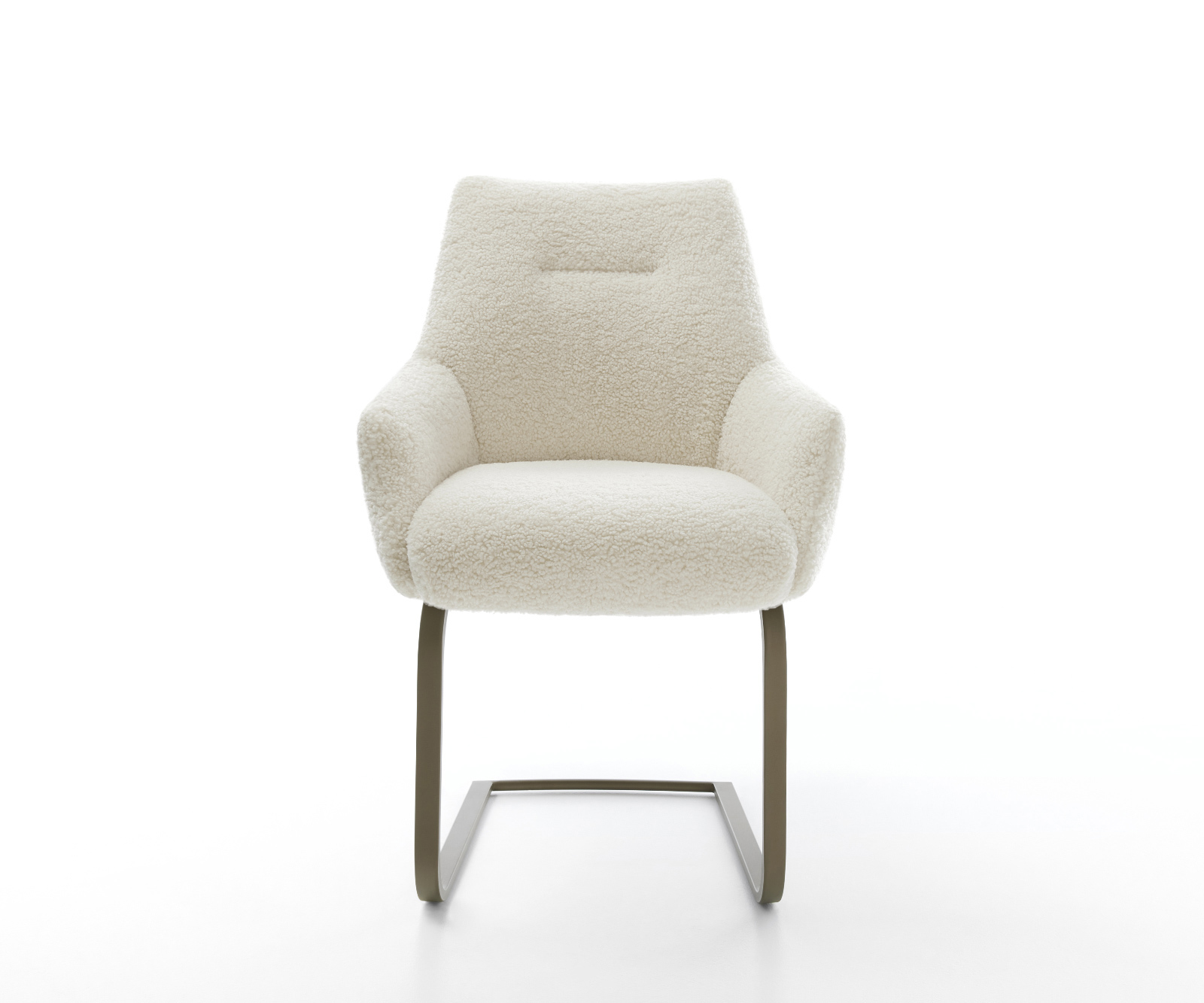 Étkezőszék Alja-Flex karfás mikroszálas bézs étkezőszék lapos titánszínű hatású zsákrugós - Image 2