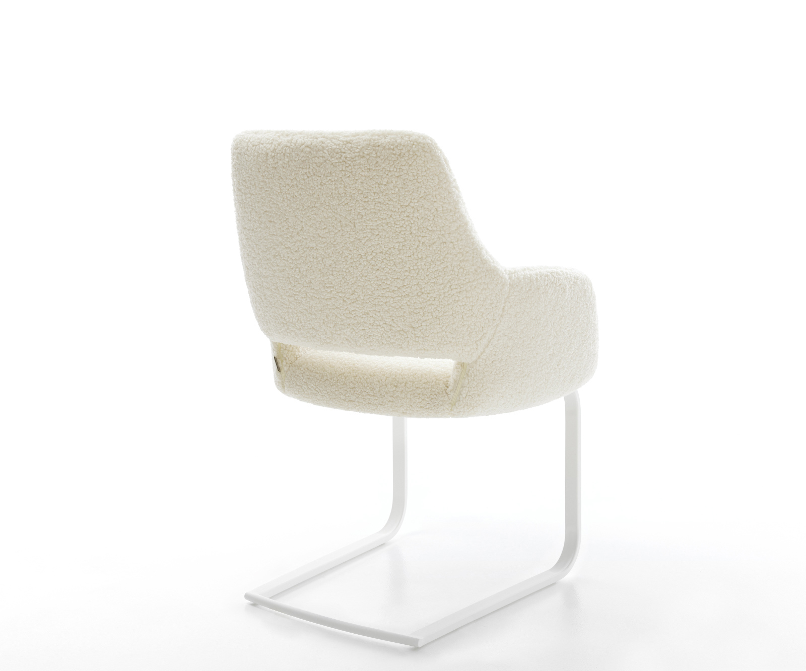 Étkezőszék Yago-Flex karfás mikroszálas bézs lapos fehér zsákrugós étkezőszék - Image 5