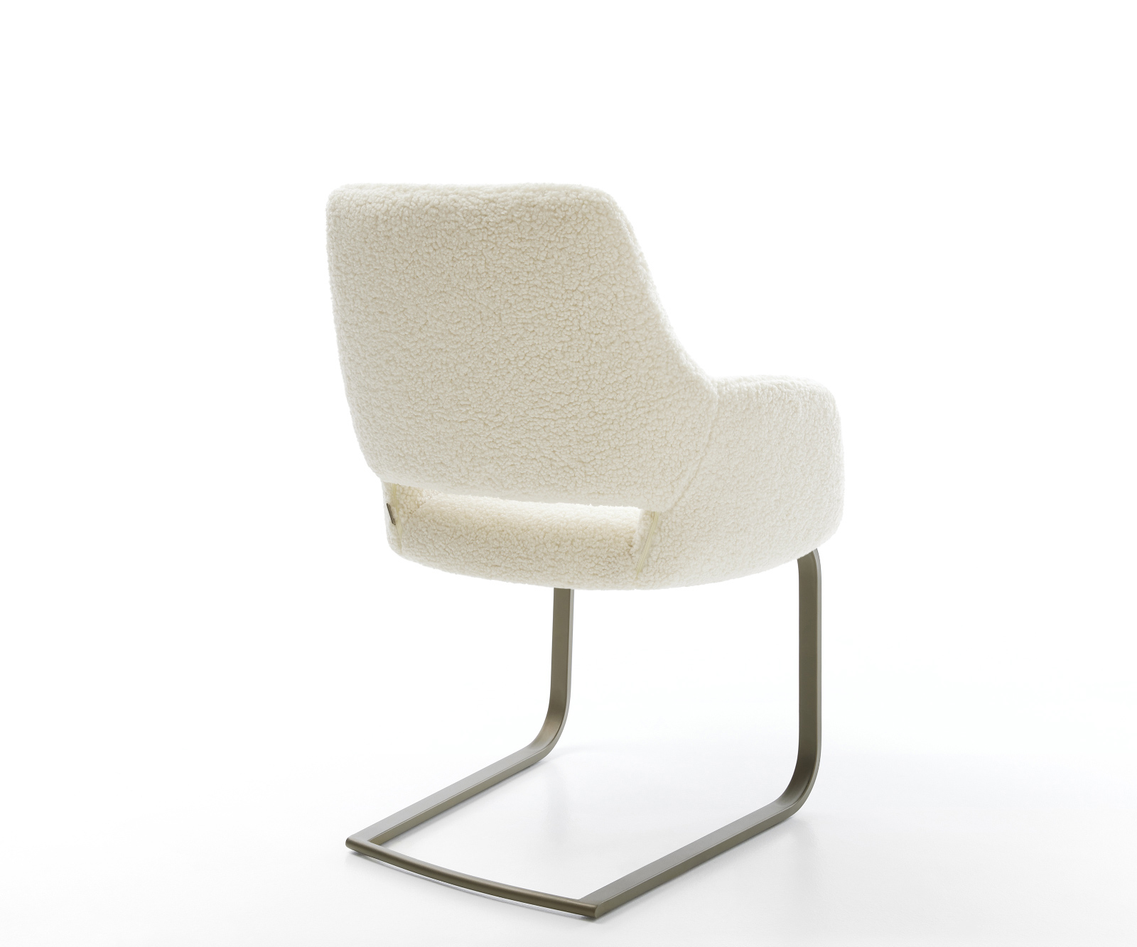 Étkezőszék Yago-Flex karfás mikroszálas bézs konzolos lapos titánszínű zsákrugós ülőfelülettel - Image 5