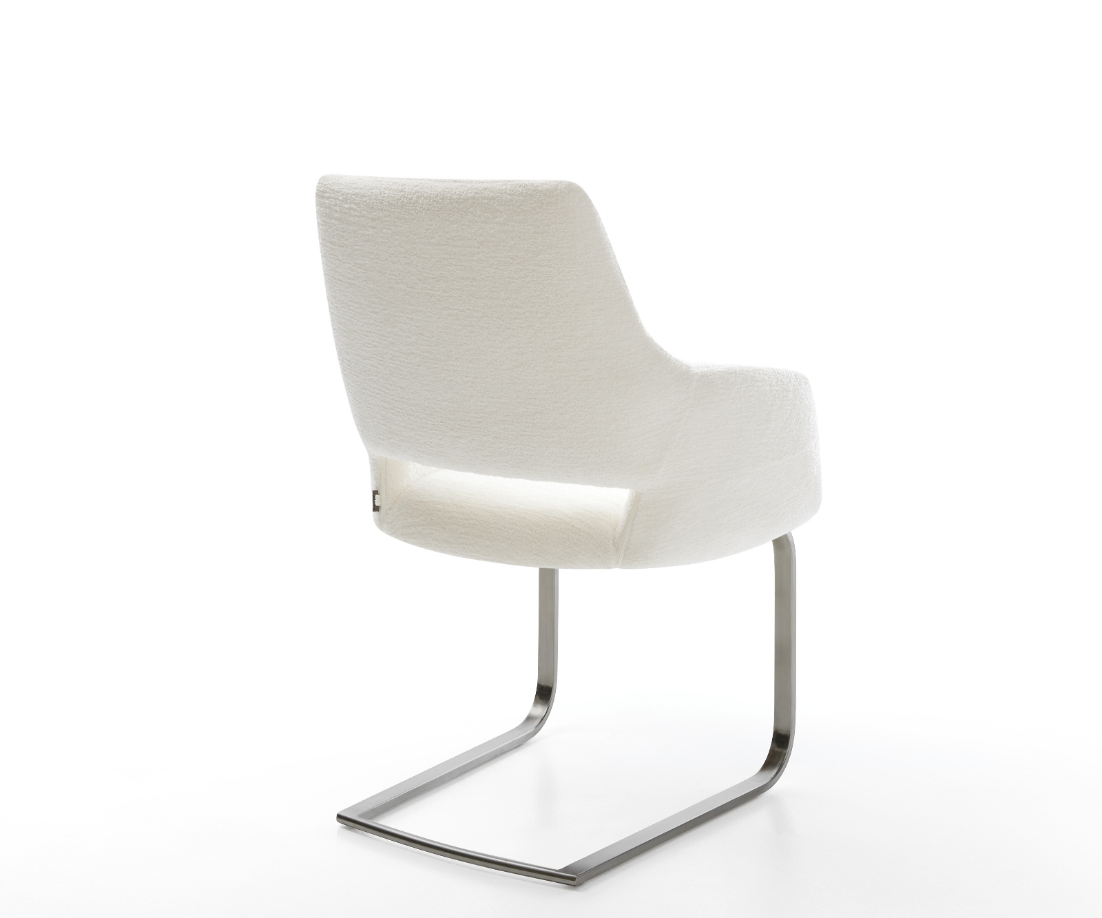 Étkezőszék Yago-Flex karfás bouclé puha bézs lapos konzolos antracit zsákrugós - Image 5