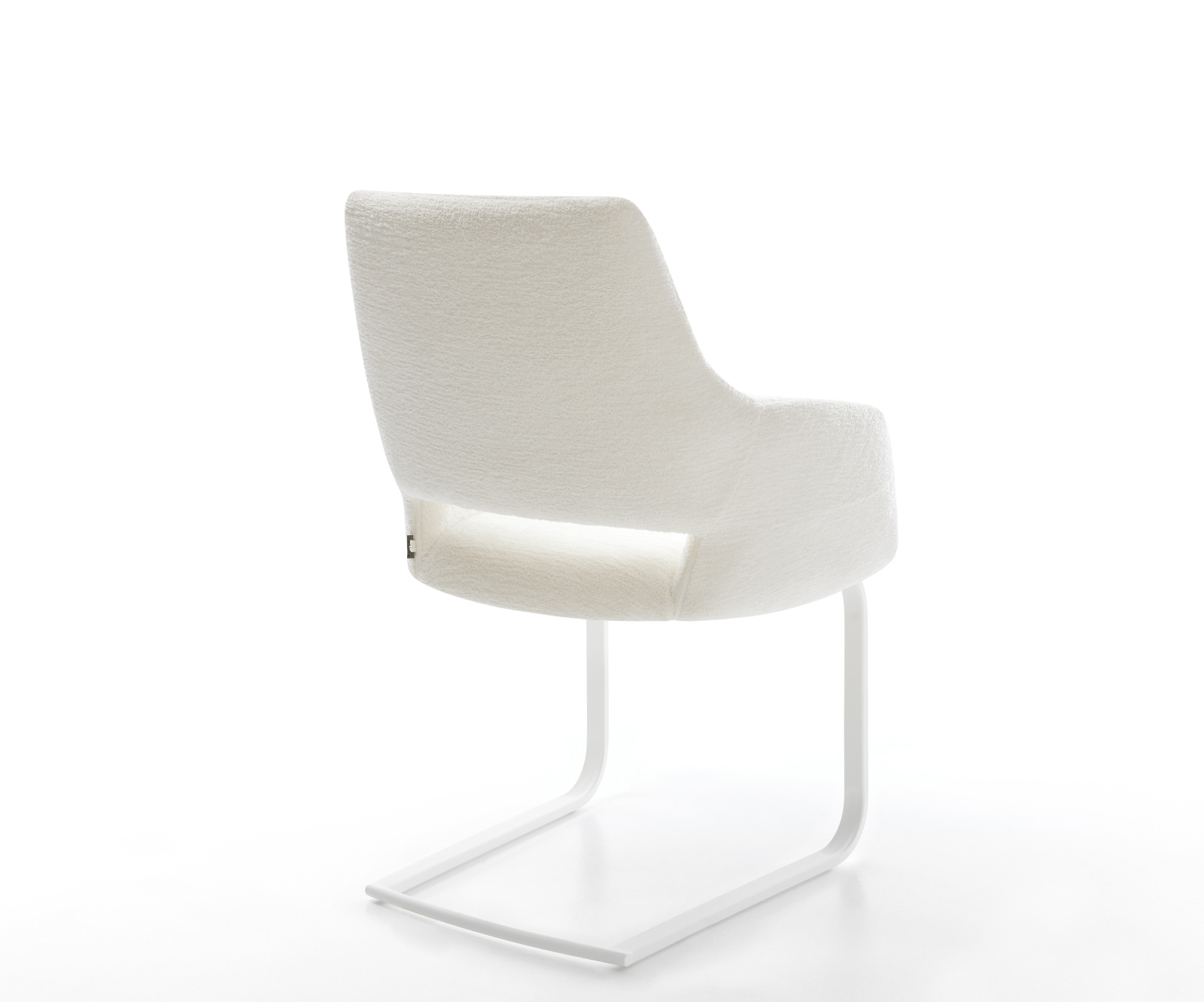 Étkezőszék Yago-Flex karfás bouclé puha bézs étkezőszék lapos fehér zsákrugós - Image 5