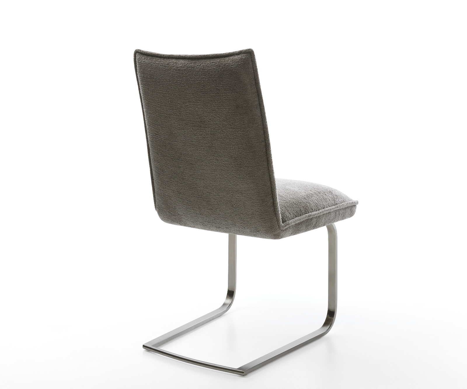 Étkezőszék Lelio-Flex bouclé puha sötét bézs konzolos lapos antracit zsákrugós - Image 5