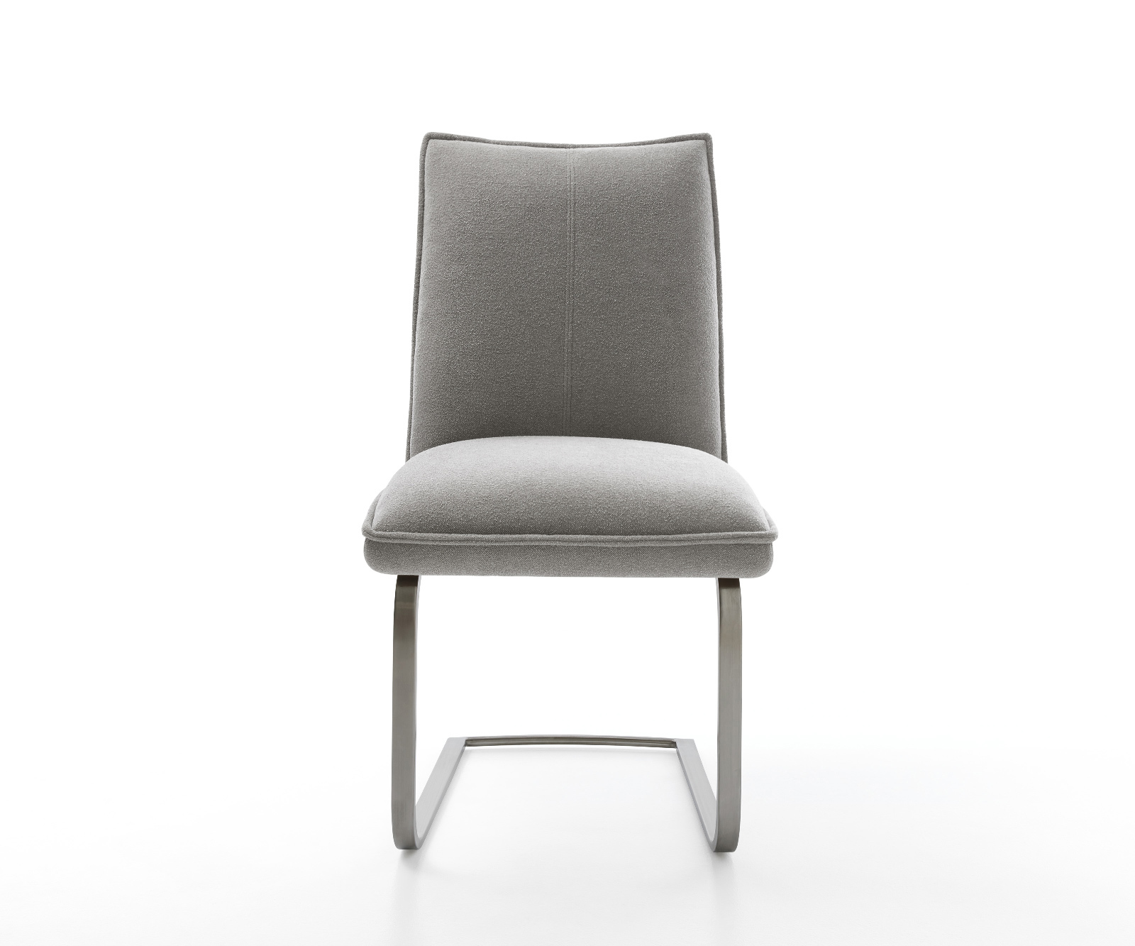 Étkezőszék Lelio-Flex strukturált szövet puha szürke konzolos lapos grafit zsákrugós ülőfelület - Image 2