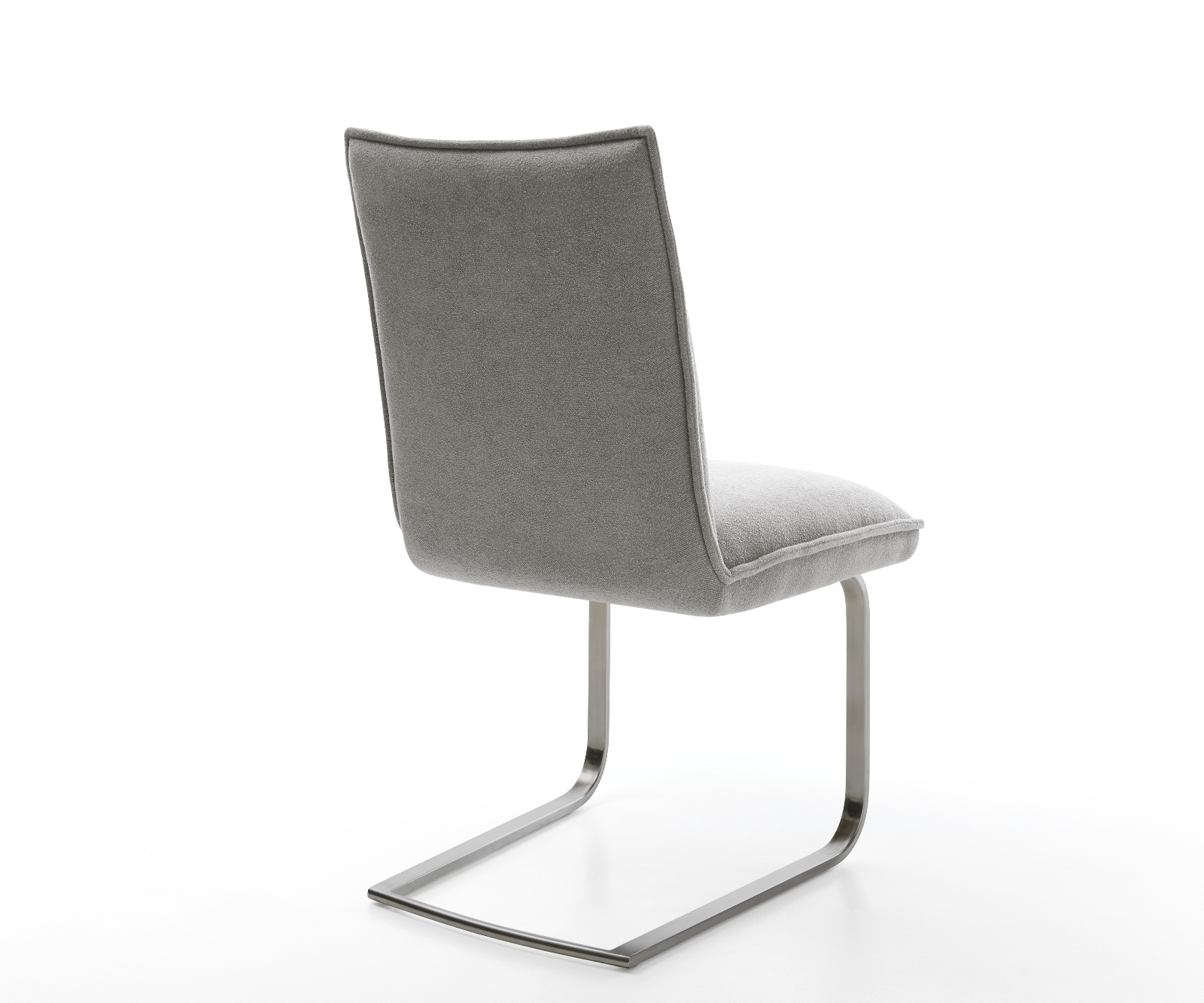 Étkezőszék Lelio-Flex strukturált szövet puha szürke konzolos lapos grafit zsákrugós ülőfelület - Image 5