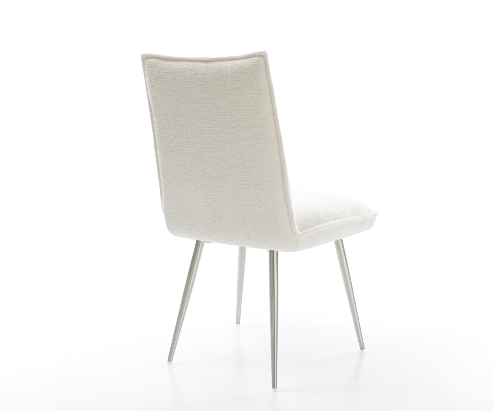 Étkezőszék Lelio-Flex bouclé puha bézs 4 láb kúpos rozsdamentes acél zsákrugó - Image 5