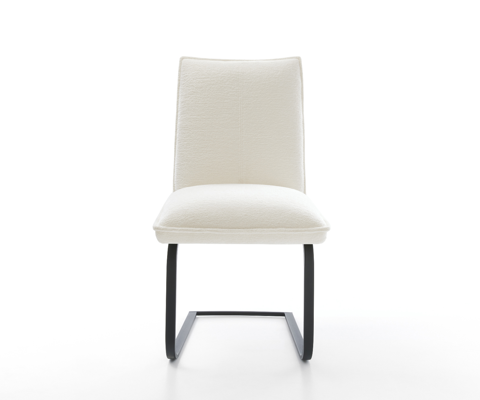 Étkezőszék Lelio-Flex bouclé puha bézs étkezőszék lapos fekete zsákrugós - Image 2