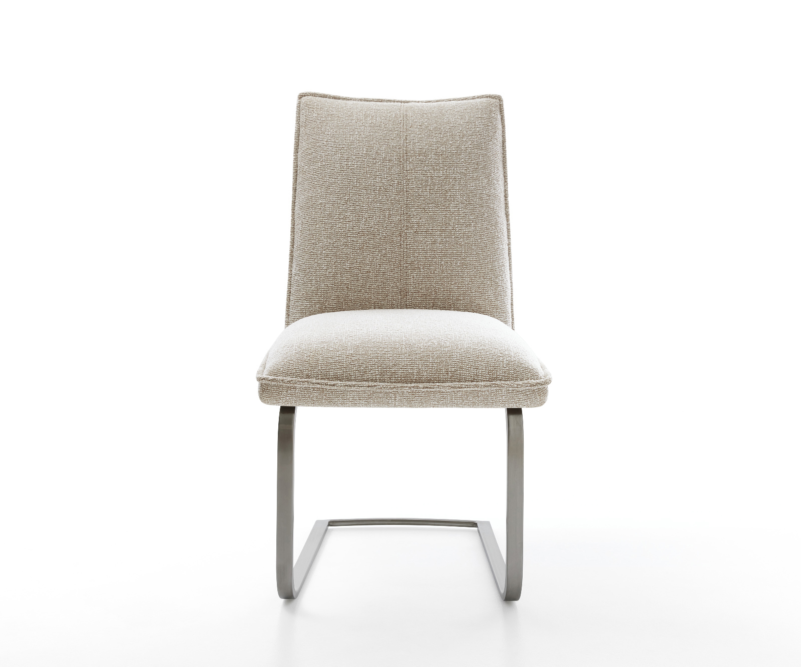 Étkezőszék Lelio-Flex szövött szövet puha bézs konzolos lapos antracit zsákrugós - Image 2