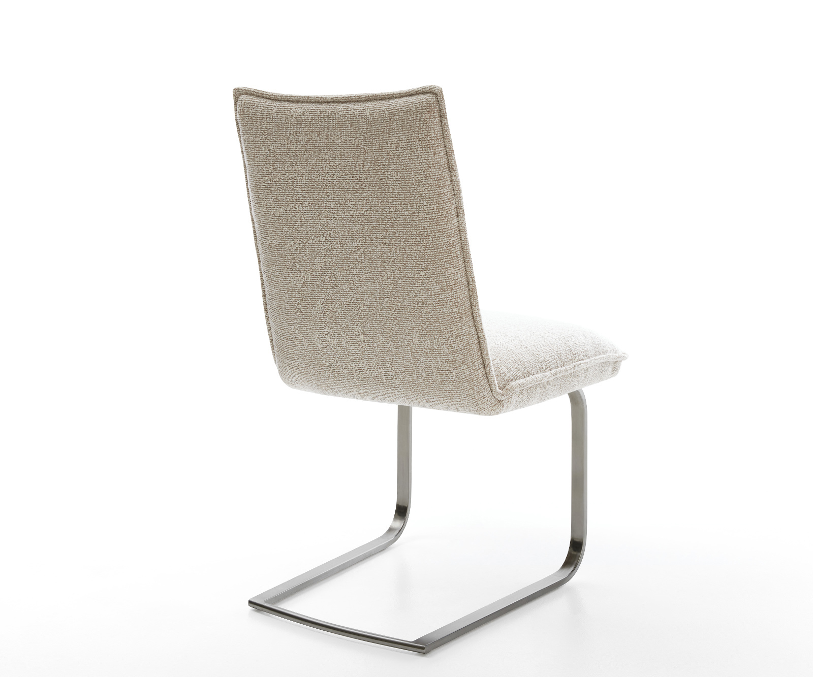 Étkezőszék Lelio-Flex szövött szövet puha bézs konzolos lapos antracit zsákrugós - Image 5