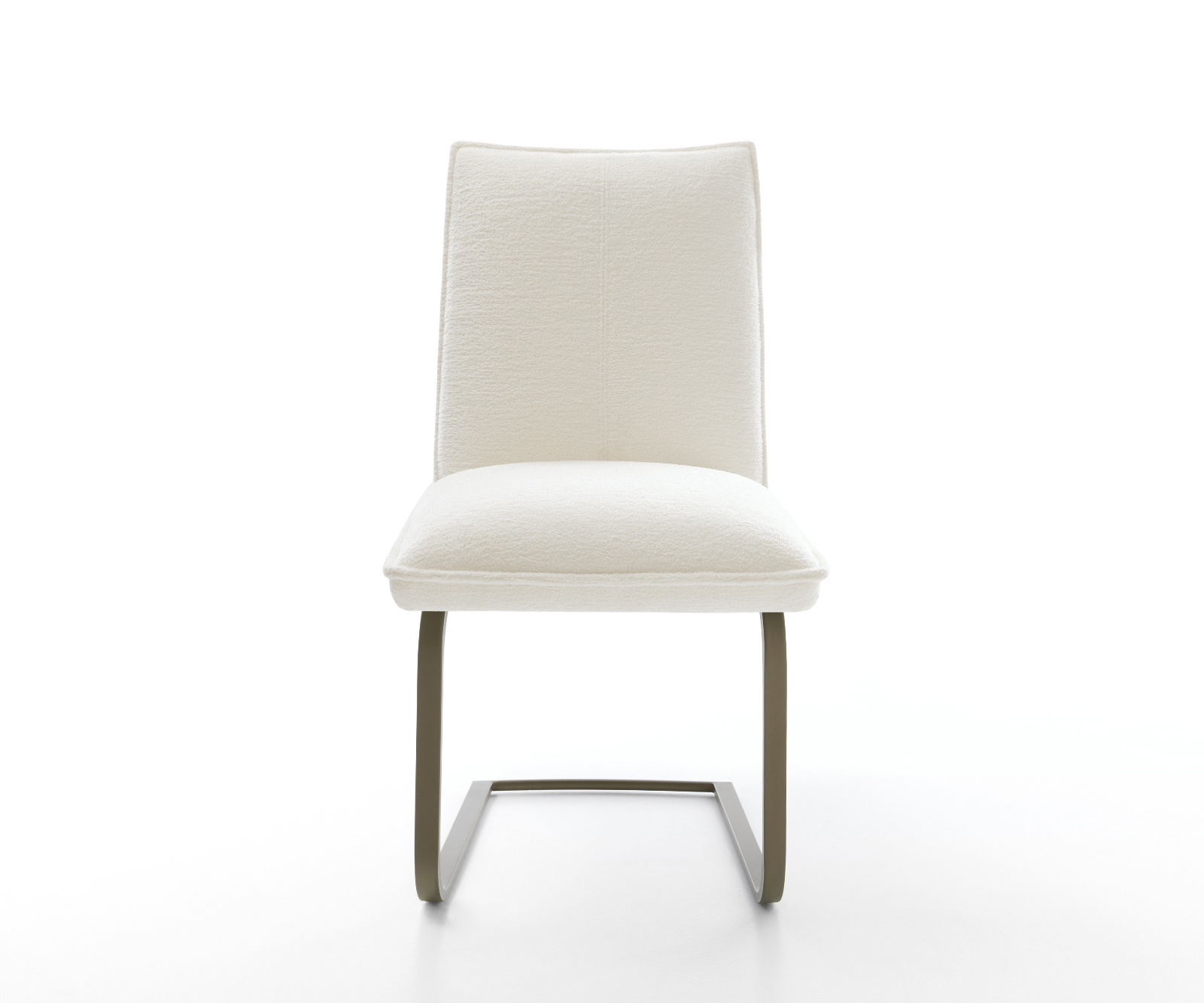 Étkezőszék Lelio-Flex bouclé puha bézs konzolos lapos láb titán színű hatás zsákrugós - Image 2