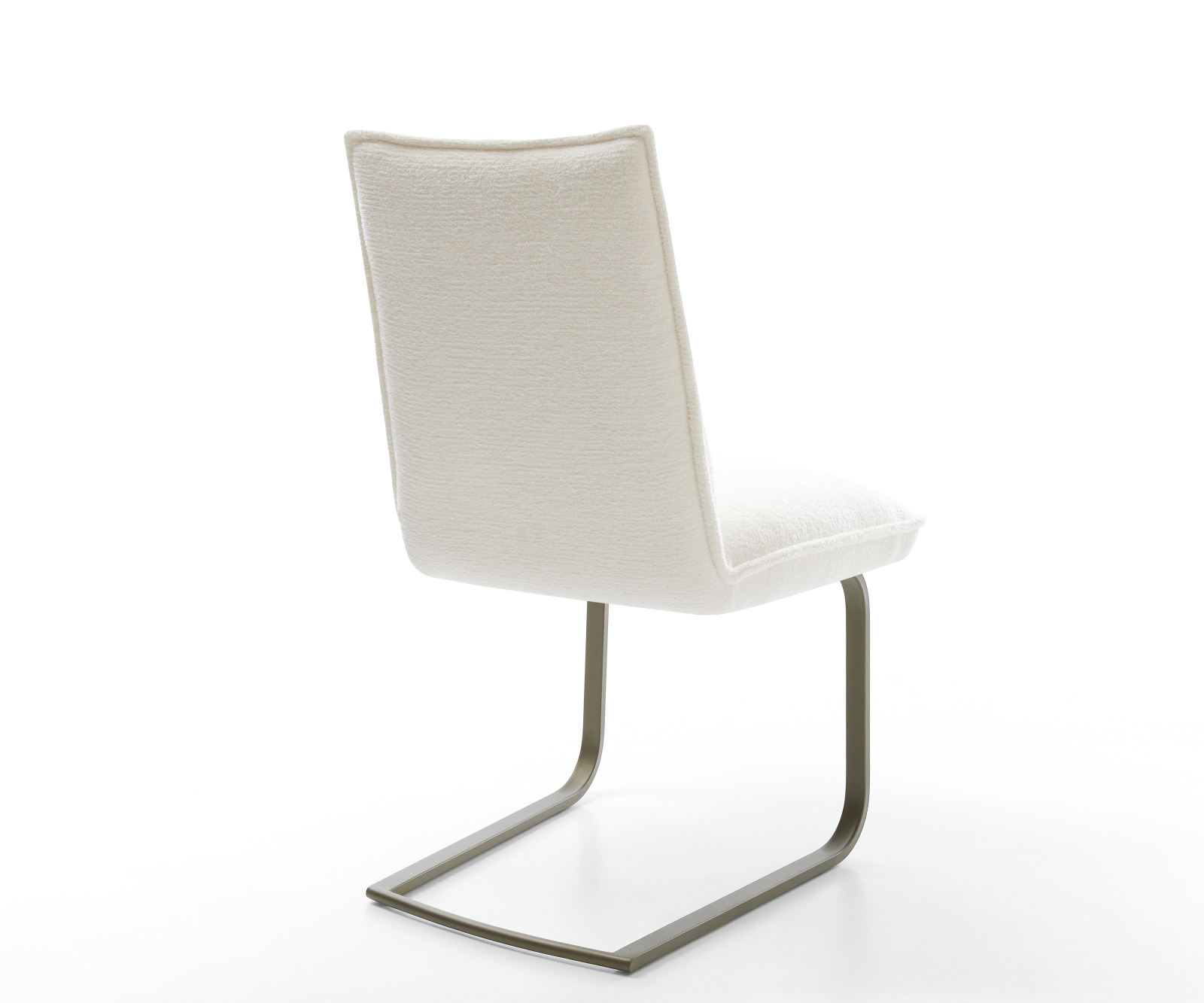 Étkezőszék Lelio-Flex bouclé puha bézs konzolos lapos láb titán színű hatás zsákrugós - Image 5