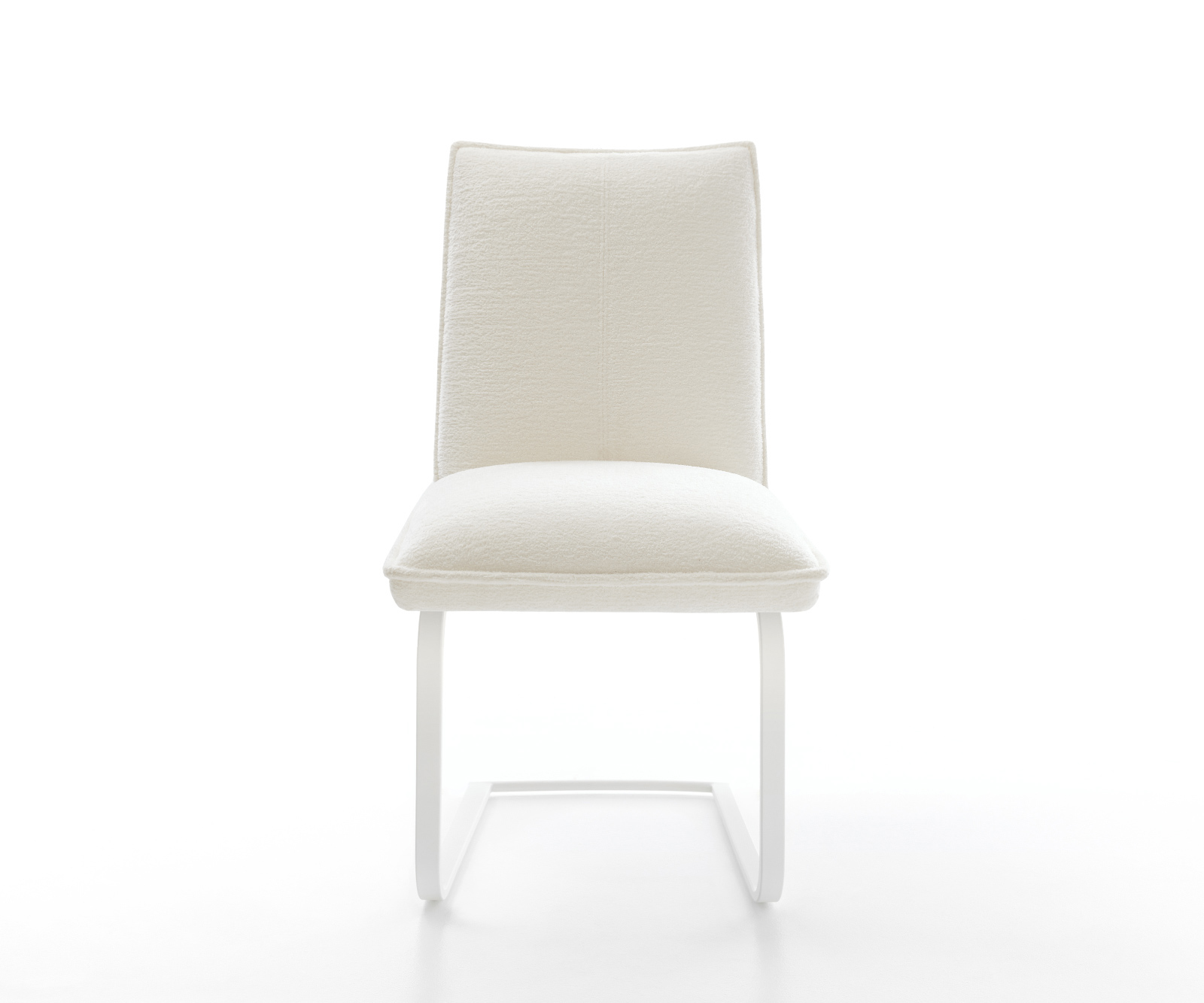 Étkezőszék Lelio-Flex bouclé puha bézs étkezőszék lapos fehér zsákrugós - Image 2