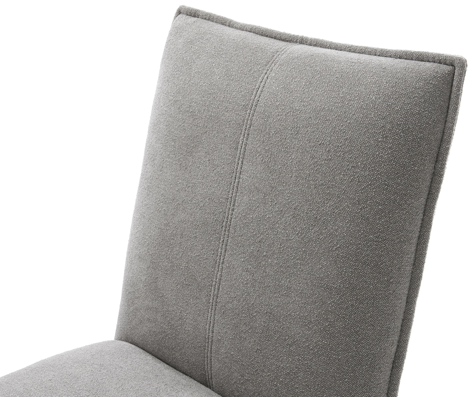 Étkezőszék Lelio-Flex strukturált szövet puha szürke kereszt láb széles fekete 360°-ban forgatható billenő funkció zsákrugós matrac - Image 4