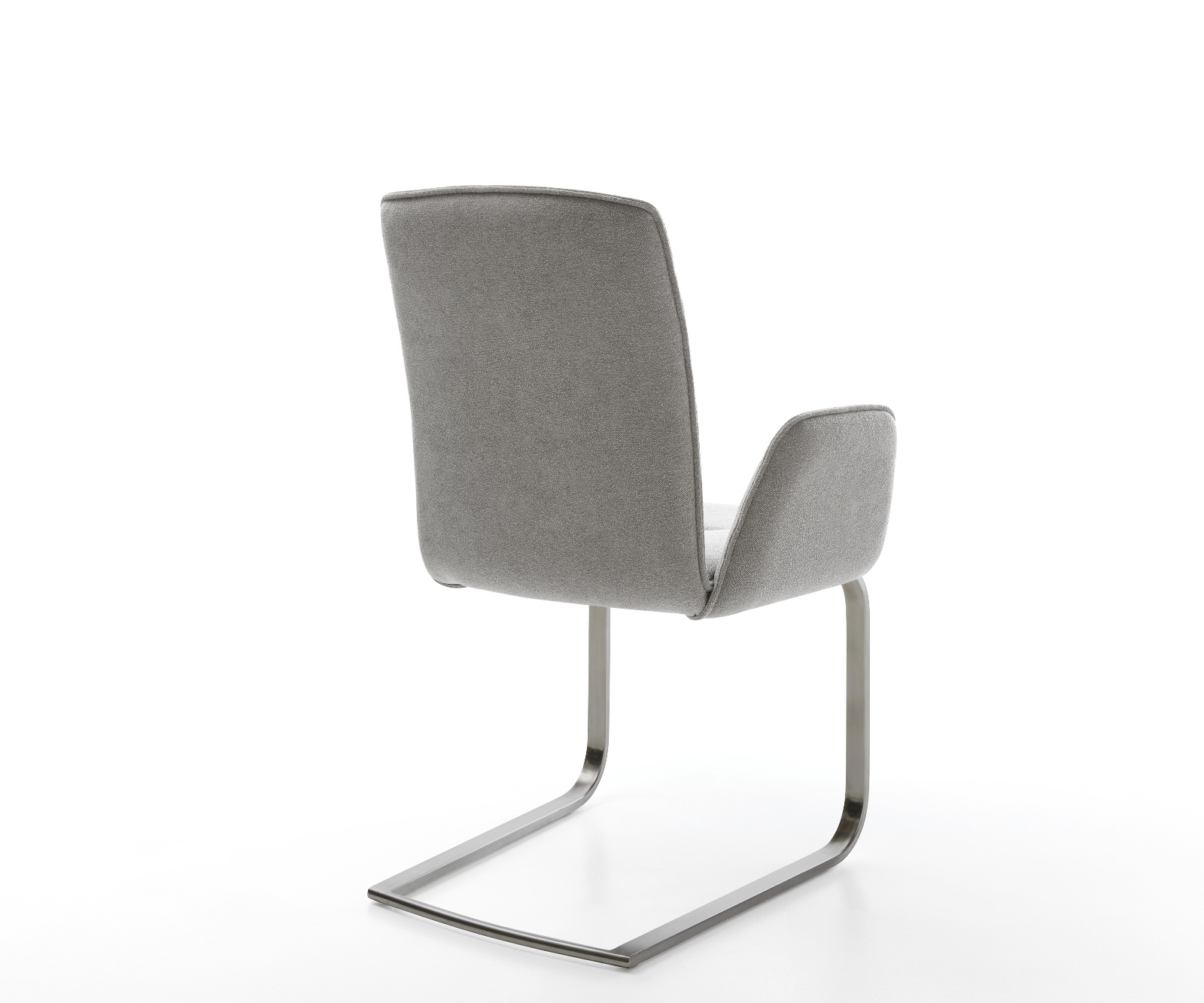 Étkezőszék Vinja-Flex strukturált szövet puha szürke konzolos lapos antracit - Image 5