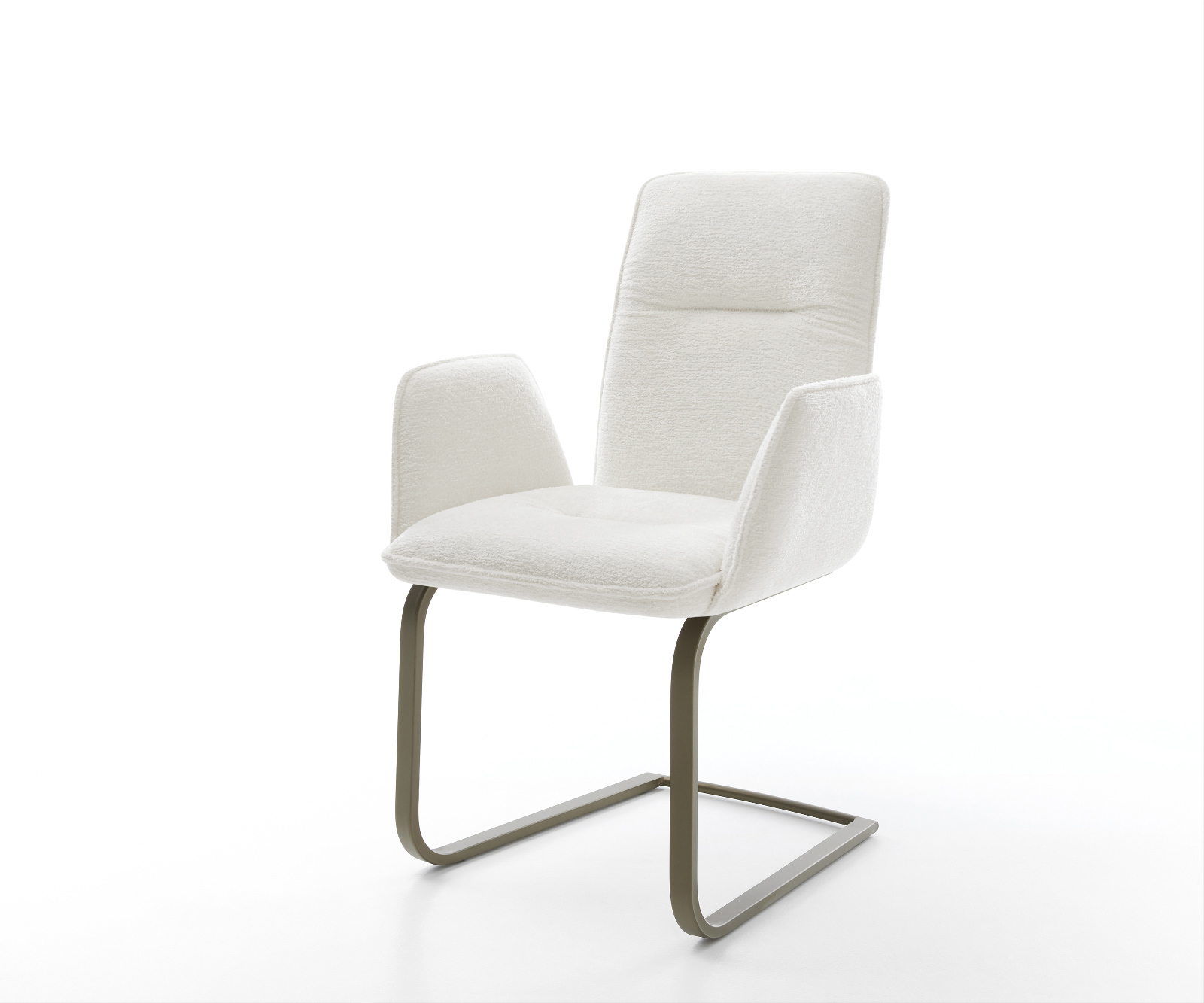 Étkezőszék Vinja-Flex bouclé puha bézs étkezőszék lapos titán színű hatású