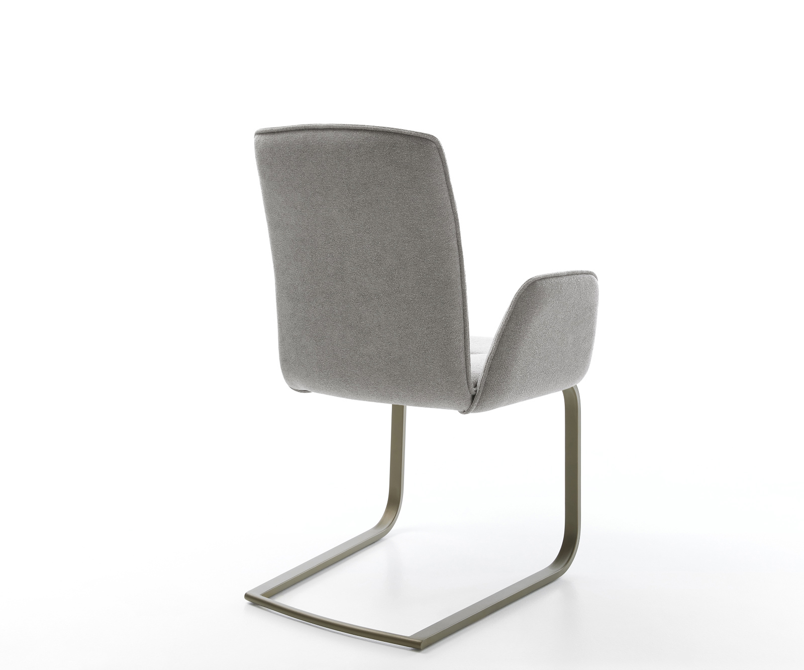 Étkezőszék Vinja-Flex strukturált szövet puha szürke konzolos lapos láb titán színű - Image 5