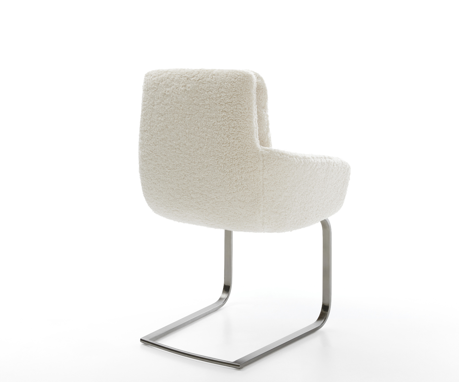 Étkezőszék Abelia-Flex karfás mikroszálas bézs konzolos lapos antracit - Image 5