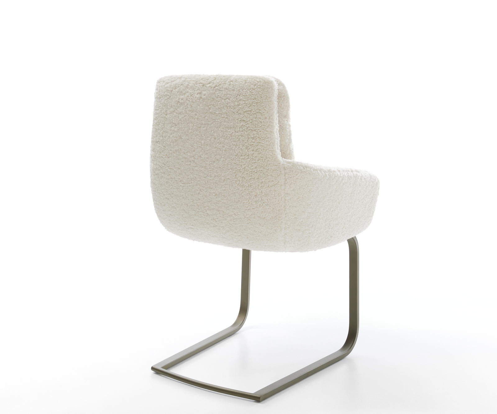 Étkezőszék Abelia-Flex karfás mikroszálas bézs konzolos lapos láb titán színű - Image 5