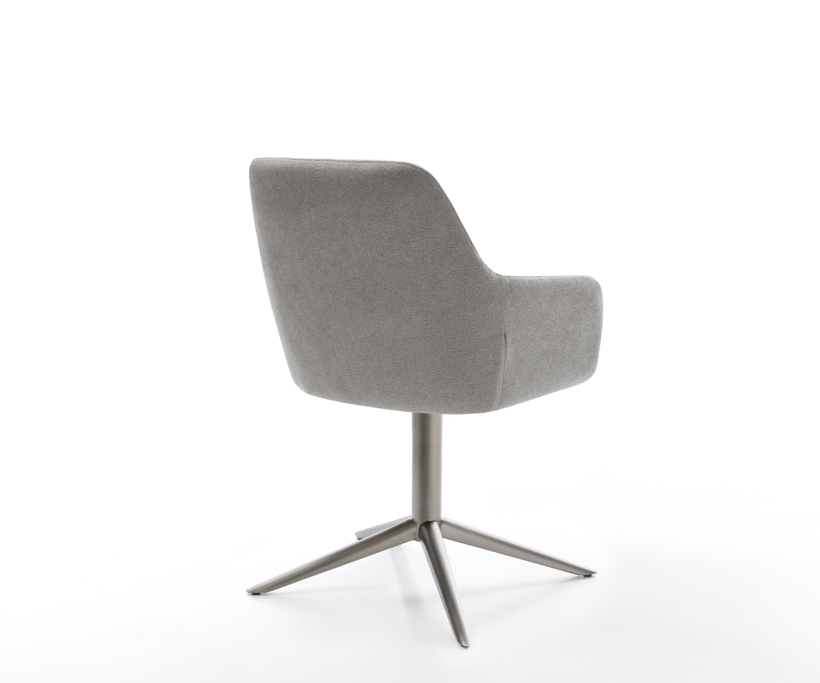 Étkezőszék Pejo-Flex strukturált szövet puha szürke kereszt láb grafit 360° forgatható billenő zsákrugó - Image 5