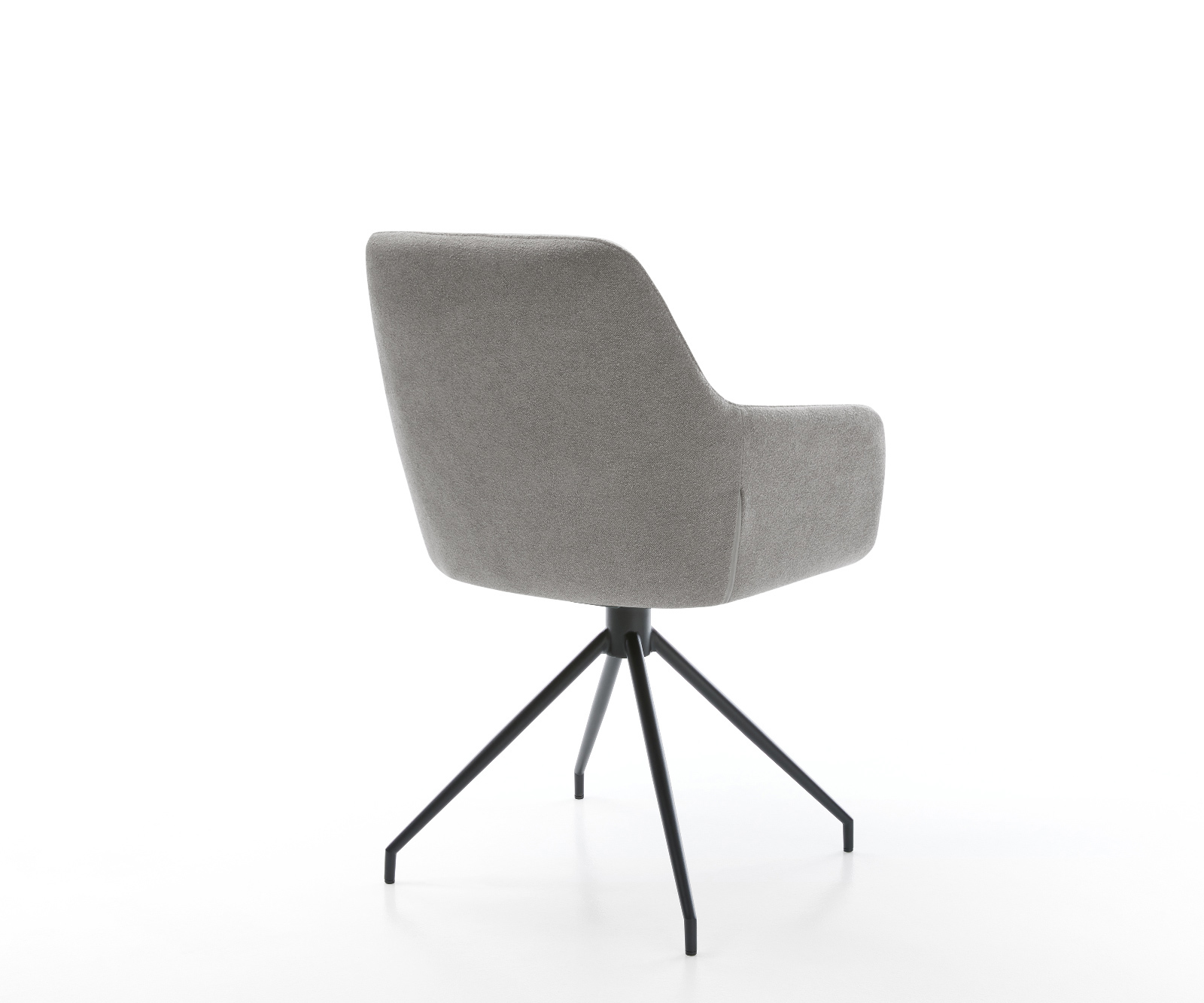 Étkezőszék Pejo-Flex strukturált szövet puha szürke kereszt láb kúpos fekete zsákrugó - Image 5