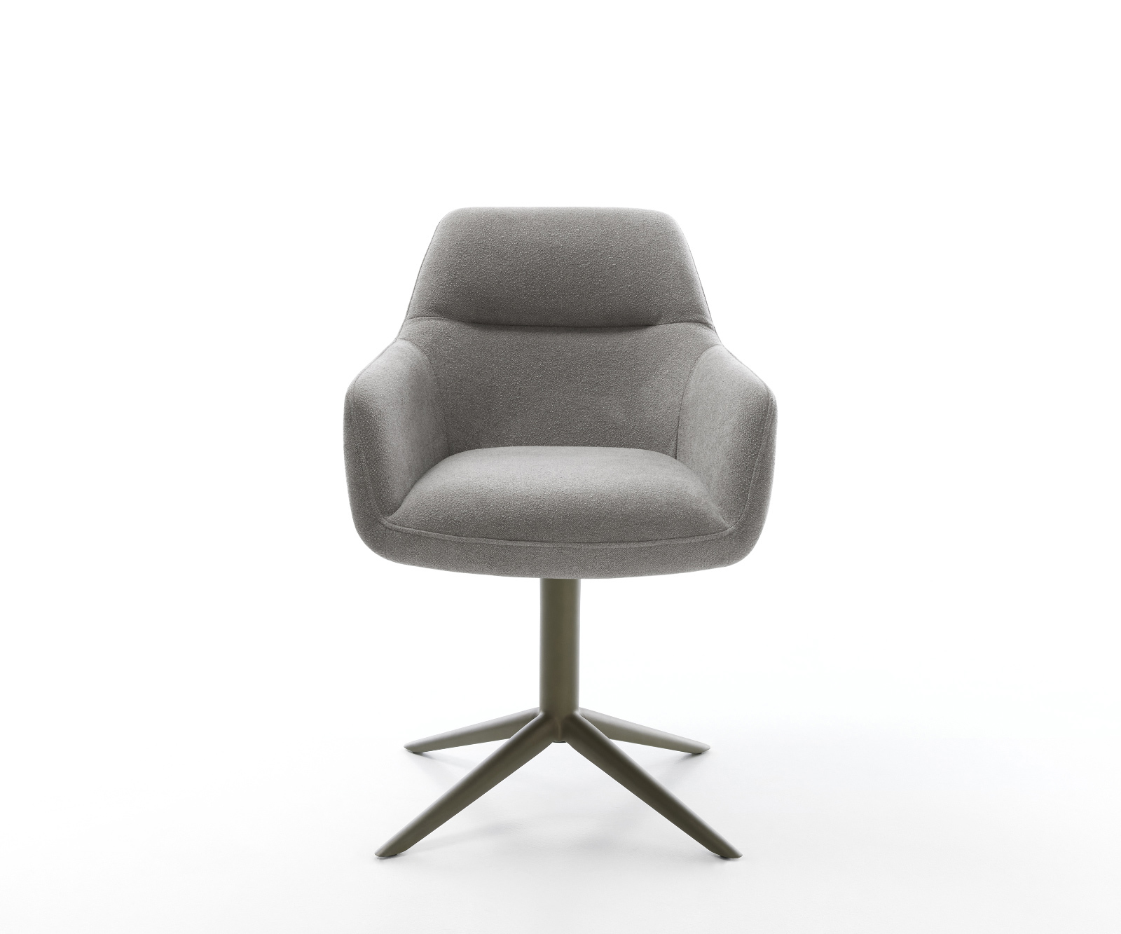 Étkezőszék Pejo-Flex strukturált szövet puha szürke kereszt láb titán színű hatvan fokban forgatható billenő zsákrugós - Image 2