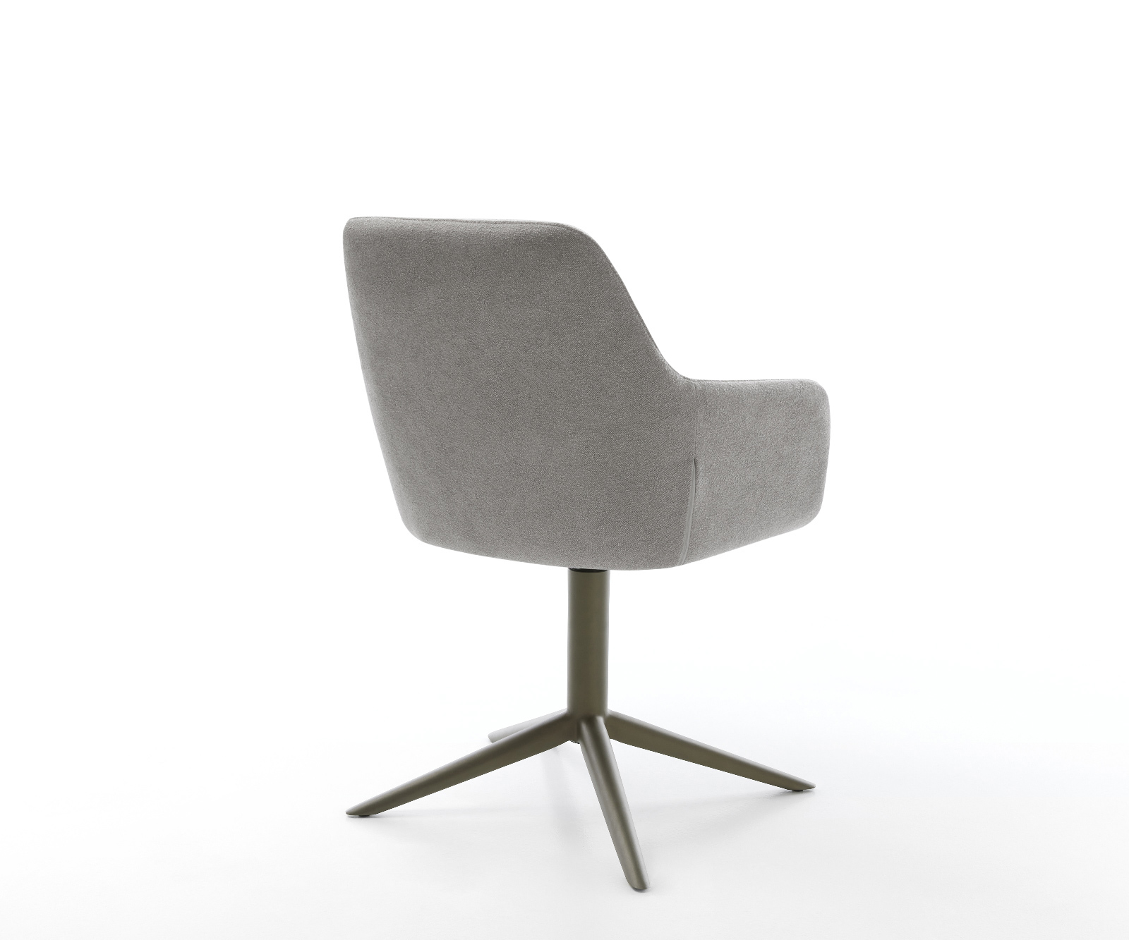 Étkezőszék Pejo-Flex strukturált szövet puha szürke kereszt láb titán színű hatvan fokban forgatható billenő zsákrugós - Image 5