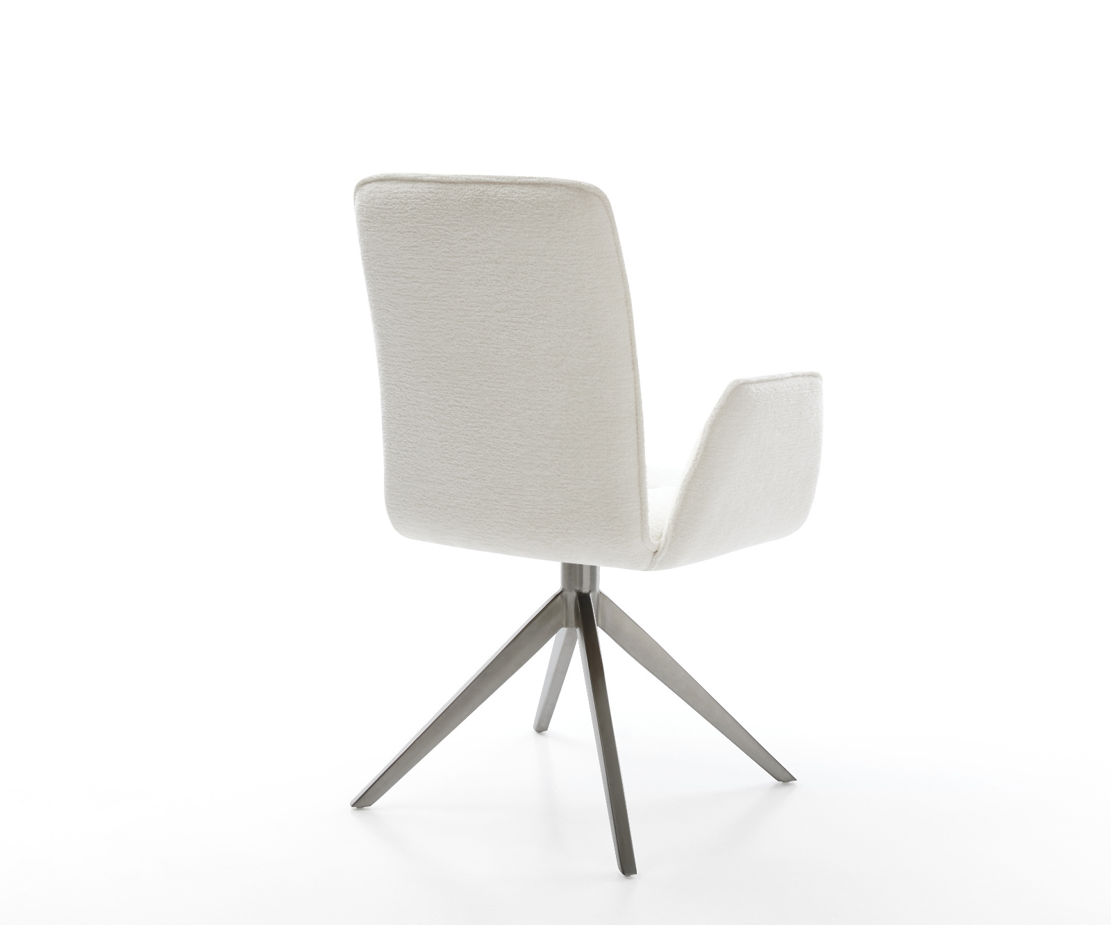 Étkezőszék Vinja-Flex bouclé puha bézs kereszt láb széles grafit 360° forgatható billenő funkció - Image 5