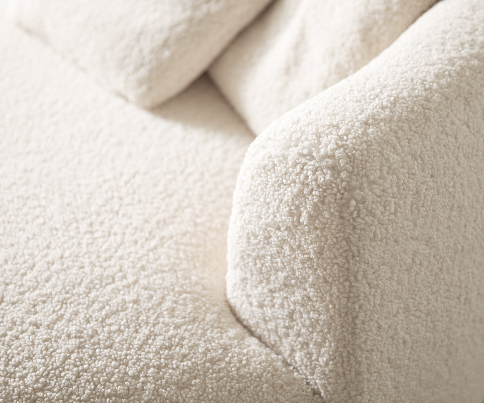 Nagy kanapé Edina 330x170 cm teddy szövet bézs - Image 6