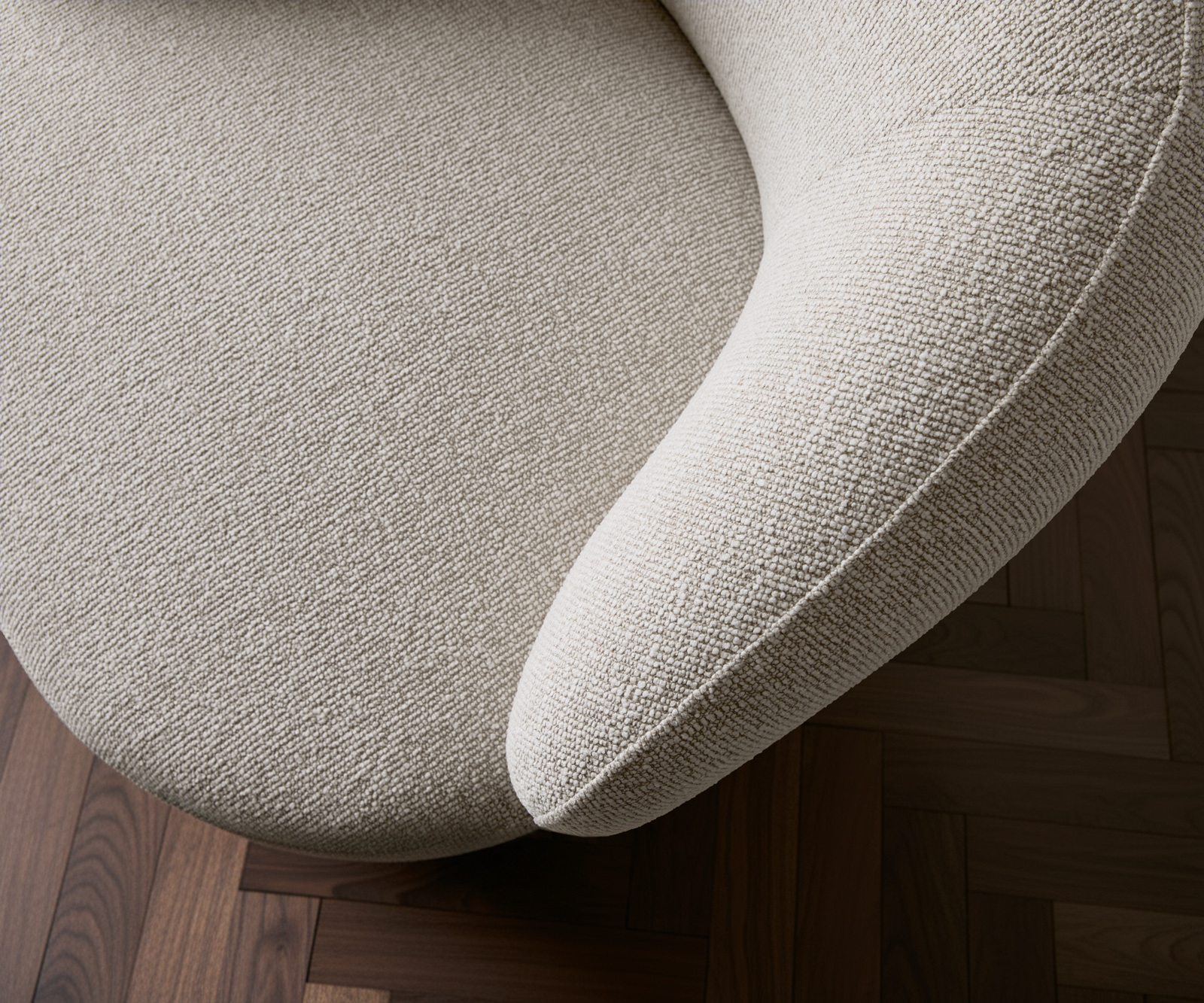 Lounge fotel Nova 88x88 cm szövött szövet puha bézs - Image 7