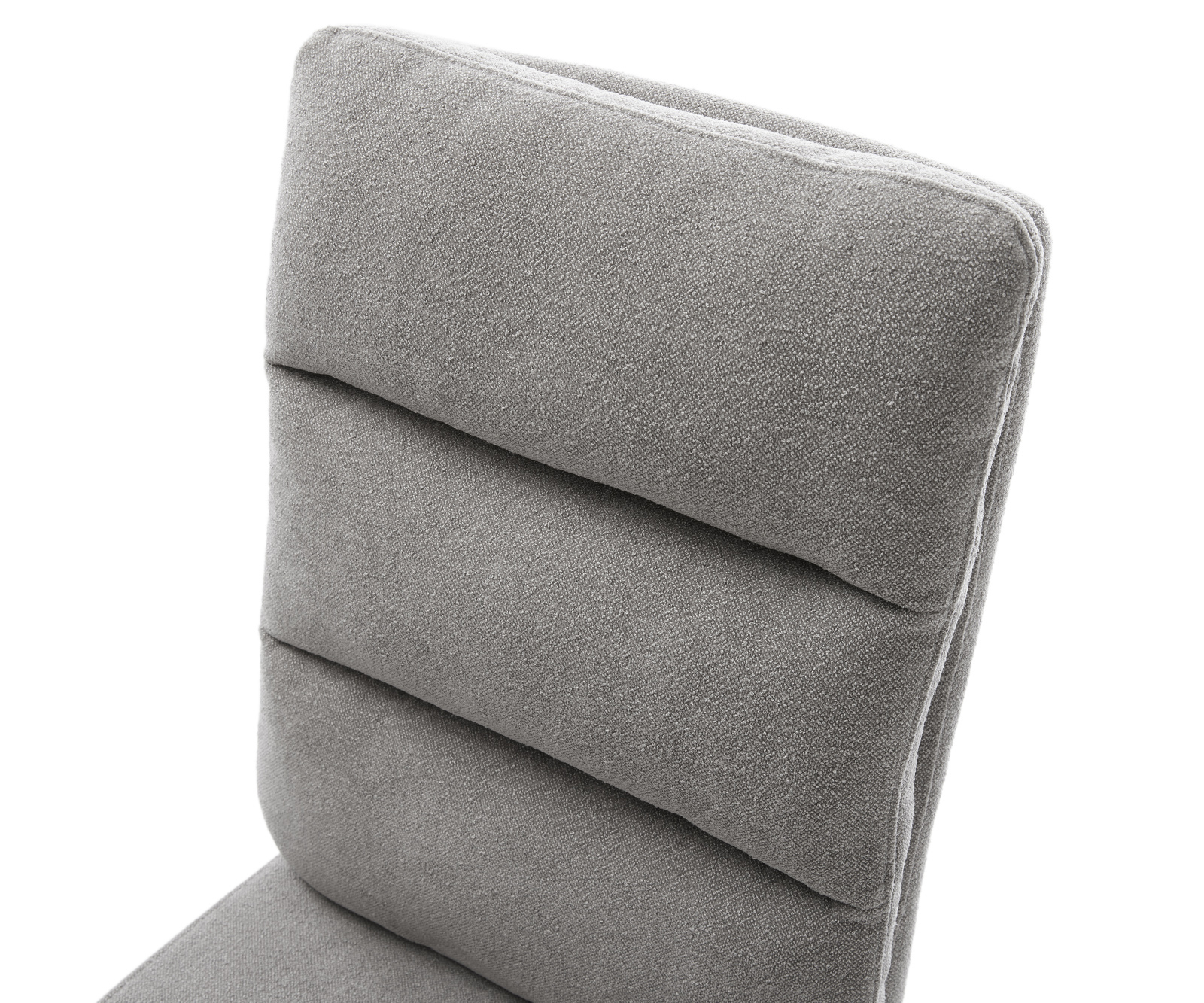 Étkezőszék Pela-Flex strukturált szövet puha szürke konzolos lapos fekete zsákrugós - Image 4