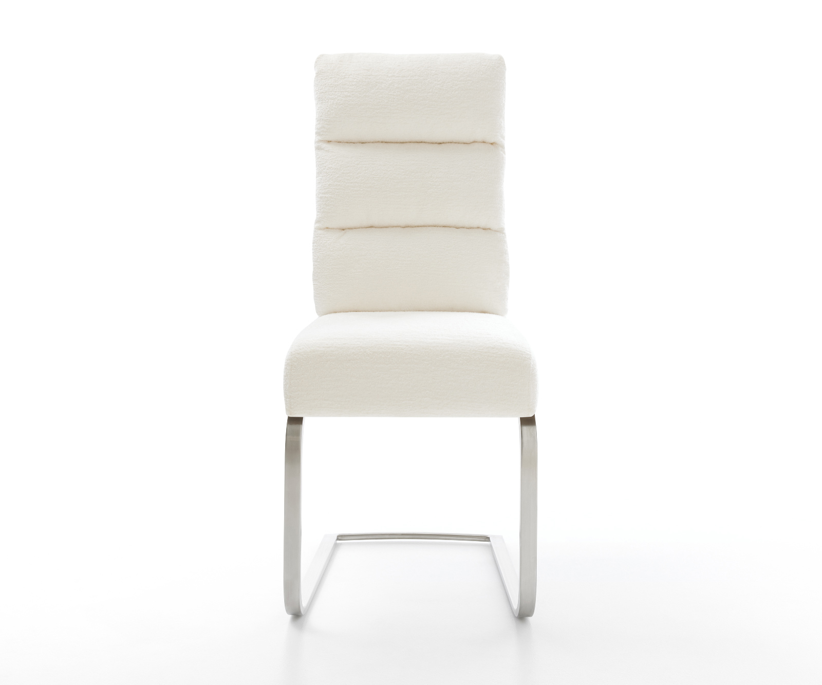 Étkezőszék Pela-Flex bouclé puha bézs étkezőszék lapos rozsdamentes acél zsákrugó - Image 2