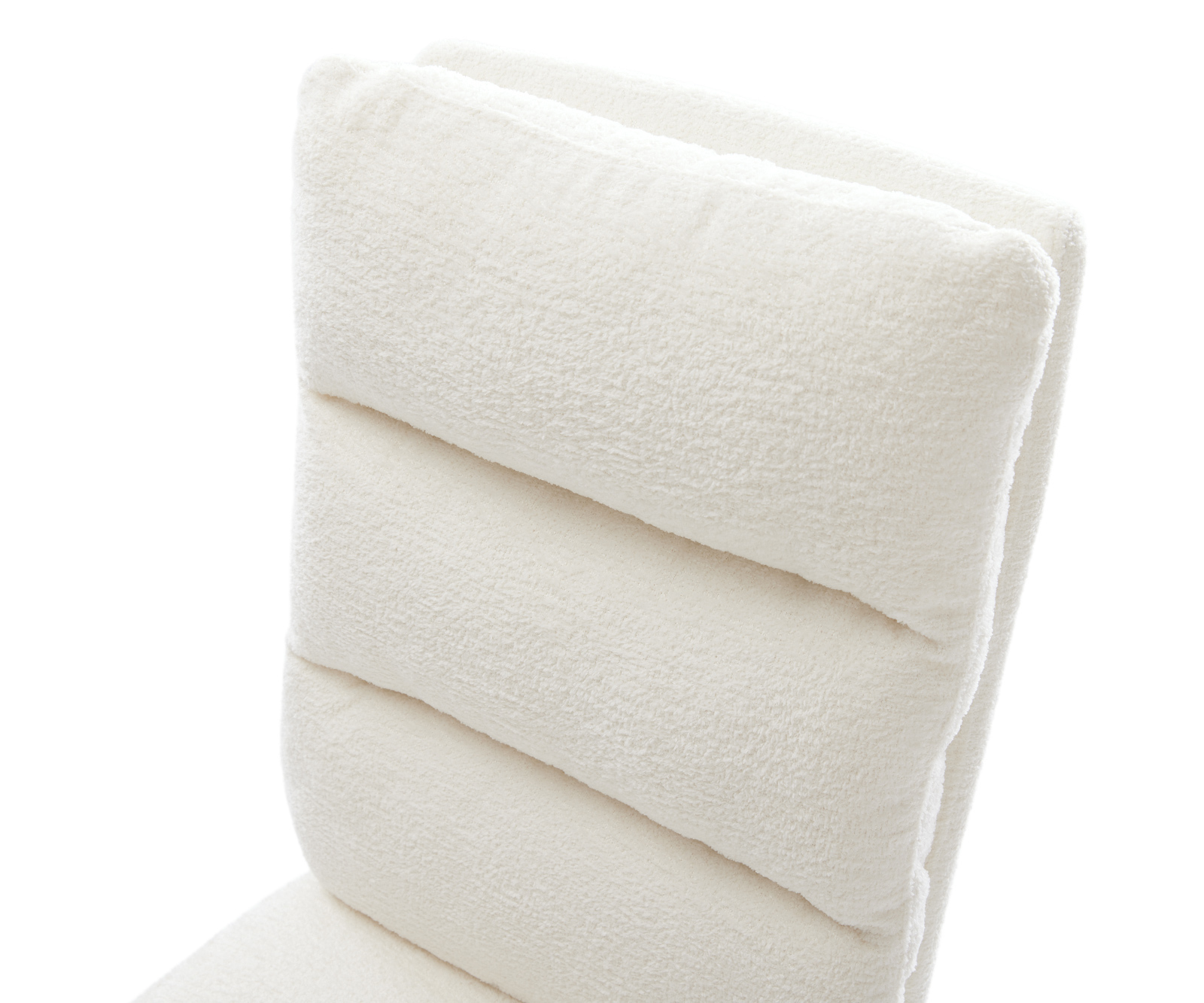 Étkezőszék Pela-Flex bouclé puha bézs étkezőszék lapos rozsdamentes acél zsákrugó - Image 4