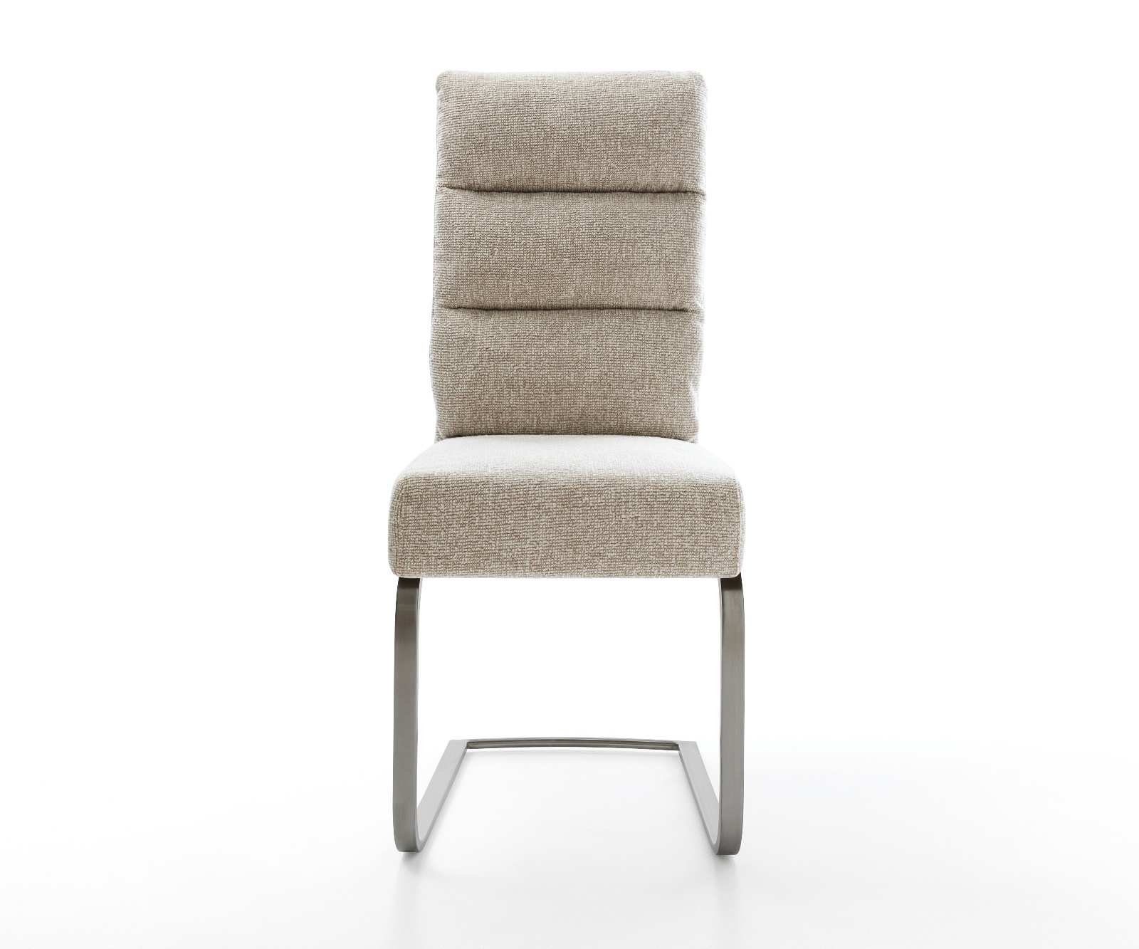 Étkezőszék Pela-Flex szövött szövet puha bézs konzolos lapos antracit zsákrugós - Image 2