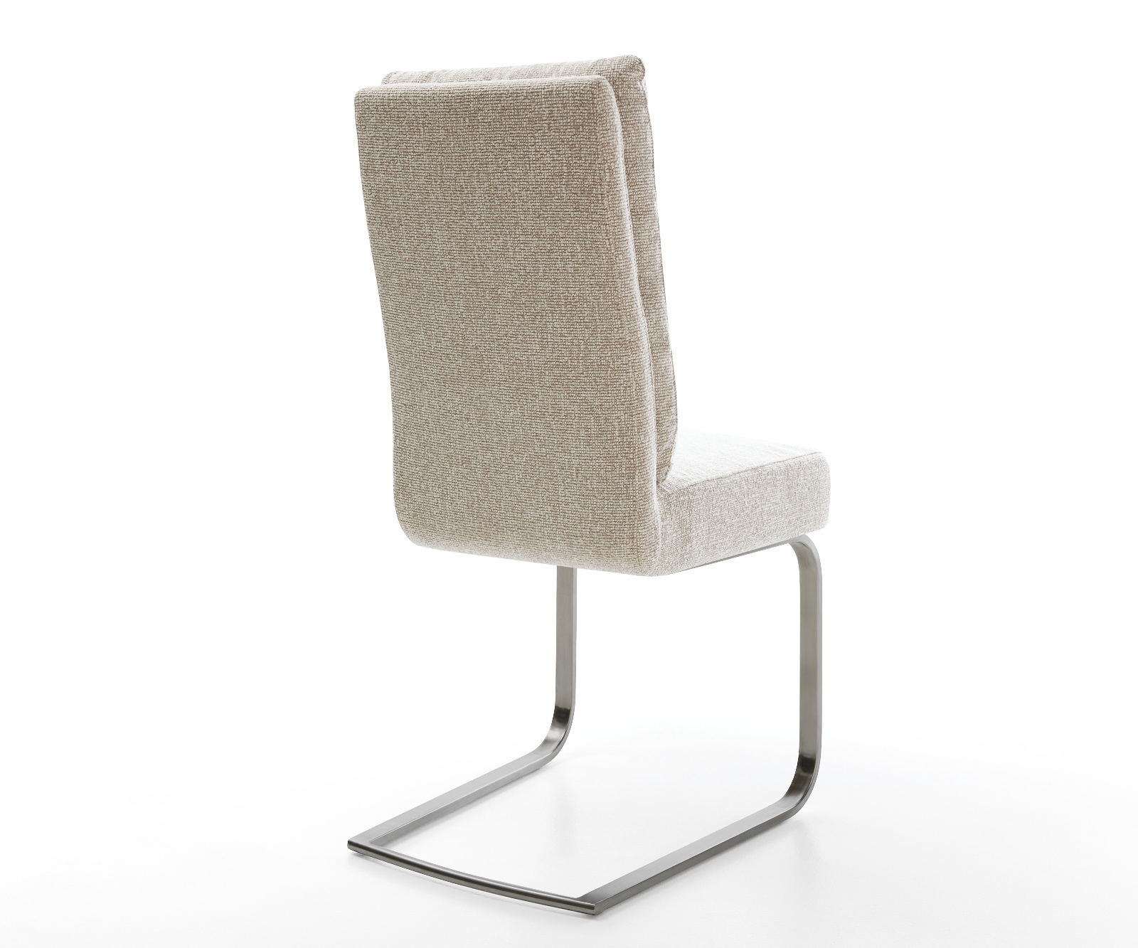 Étkezőszék Pela-Flex szövött szövet puha bézs konzolos lapos antracit zsákrugós - Image 5