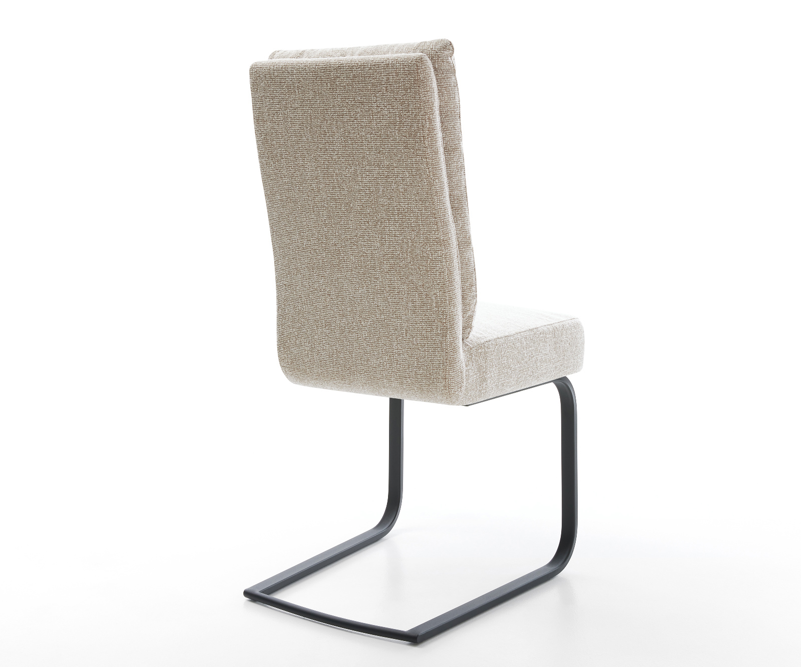 Étkezőszék Pela-Flex szövött szövet puha bézs étkezőszék lapos fekete zsákrugós - Image 5