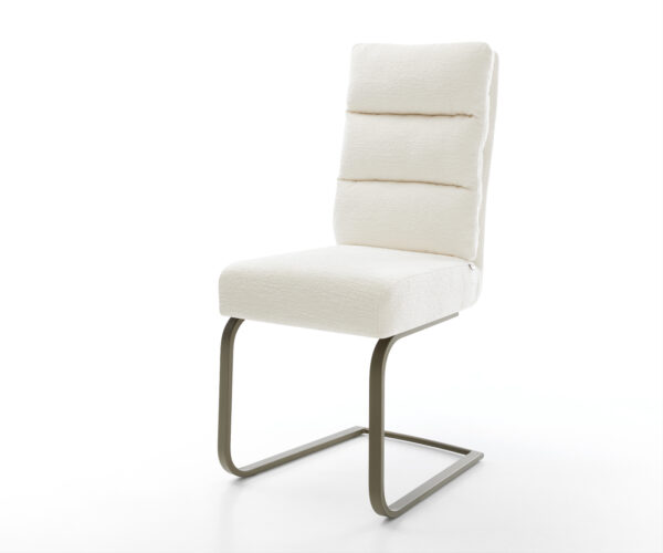 Étkezőszék Pela-Flex bouclé puha bézs étkezőszék lapos titán színű hatású zsákrugós