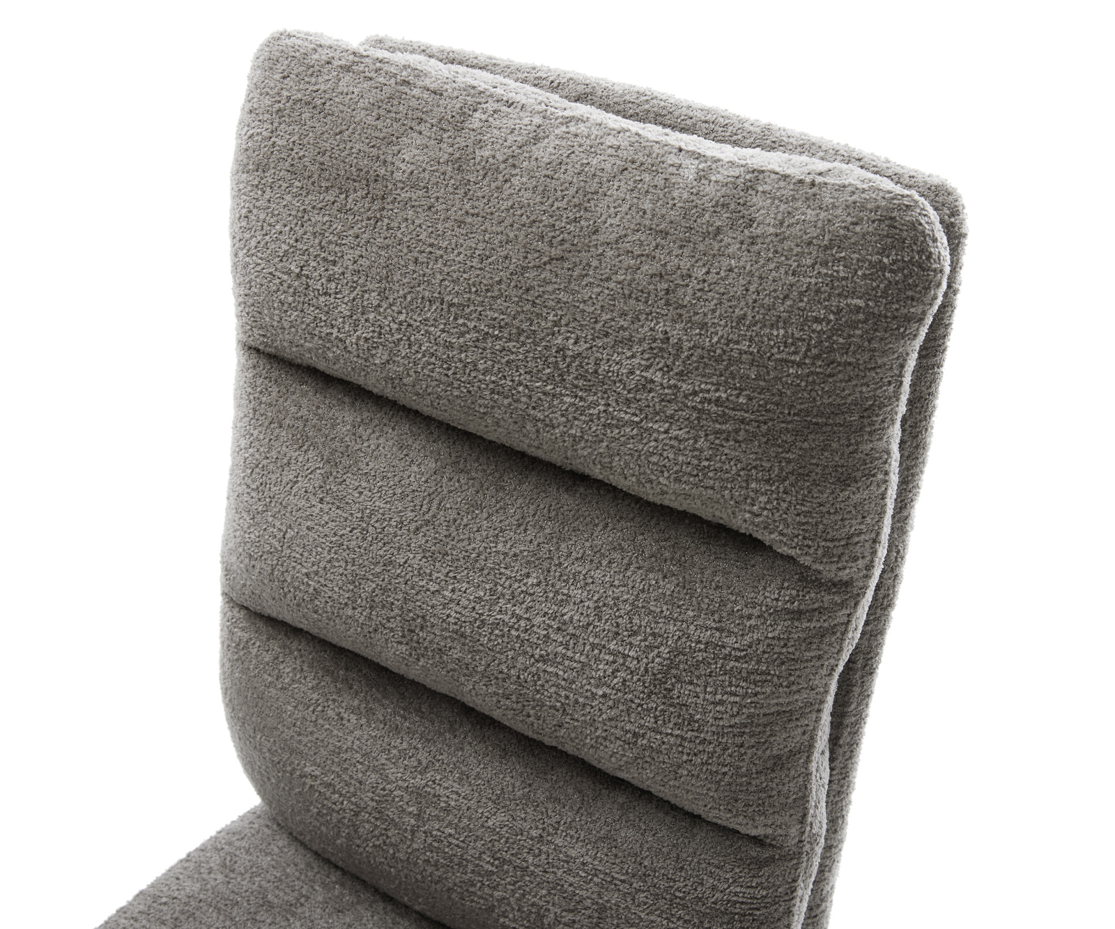 Étkezőszék Pela-Flex bouclé puha sötét bézs étkezőszék lapos fekete zsákrugós - Image 4