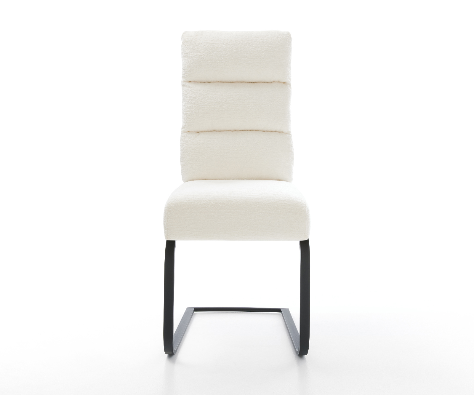 Étkezőszék Pela-Flex bouclé puha bézs étkezőszék lapos fekete zsákrugós - Image 2