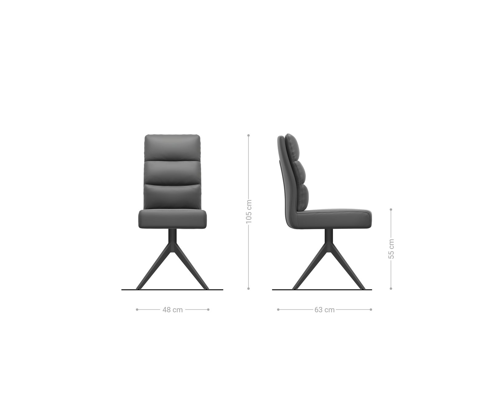 Étkezőszék Pela-Flex bouclé puha bézs fa láb szögletes természetes 180° forgatható zsákrugós - Image 6