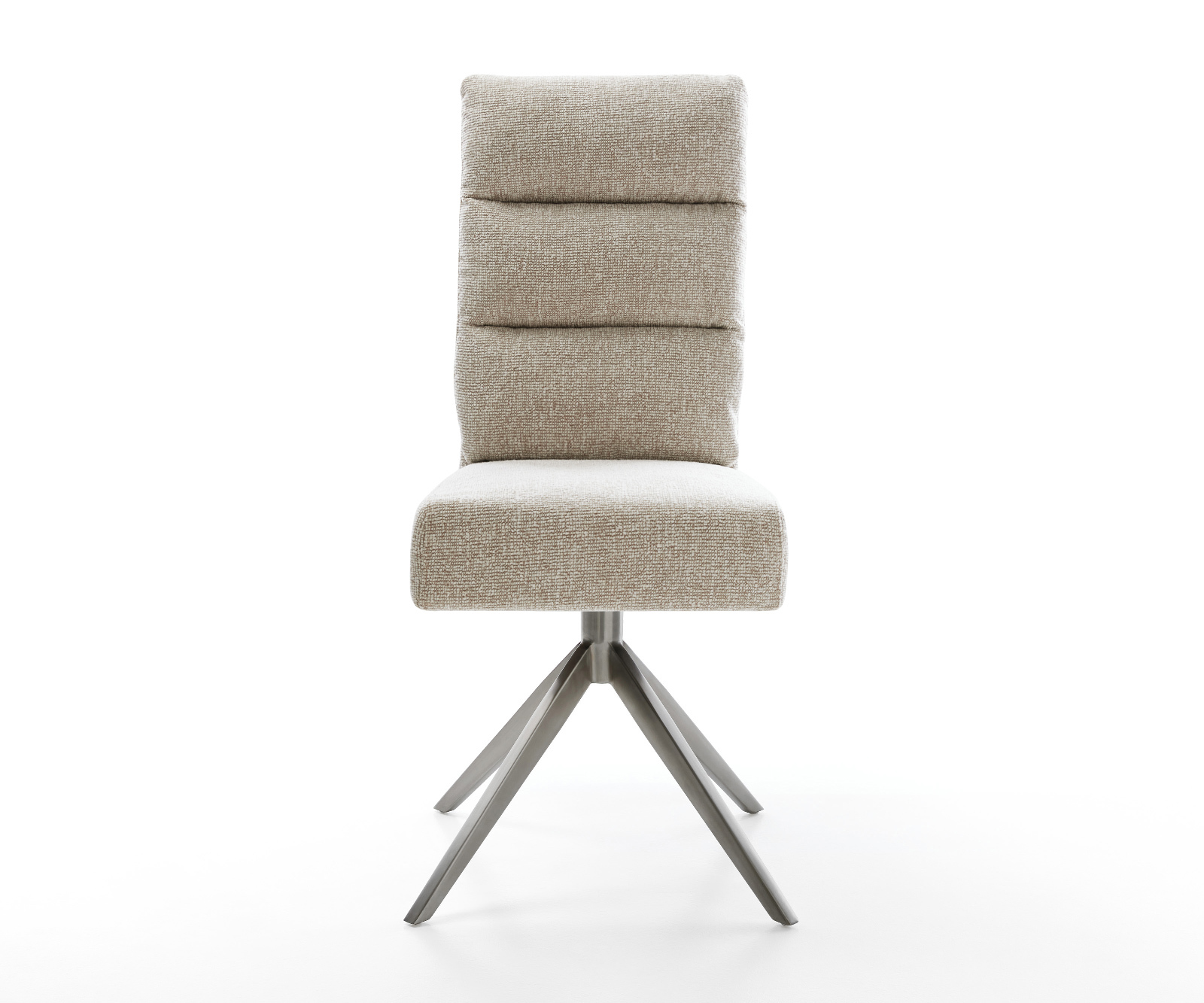 Étkezőszék Pela-Flex szövött anyag puha bézs kereszt láb széles grafit 360° forgatható billenő funkció zsákrugós matrac - Image 2