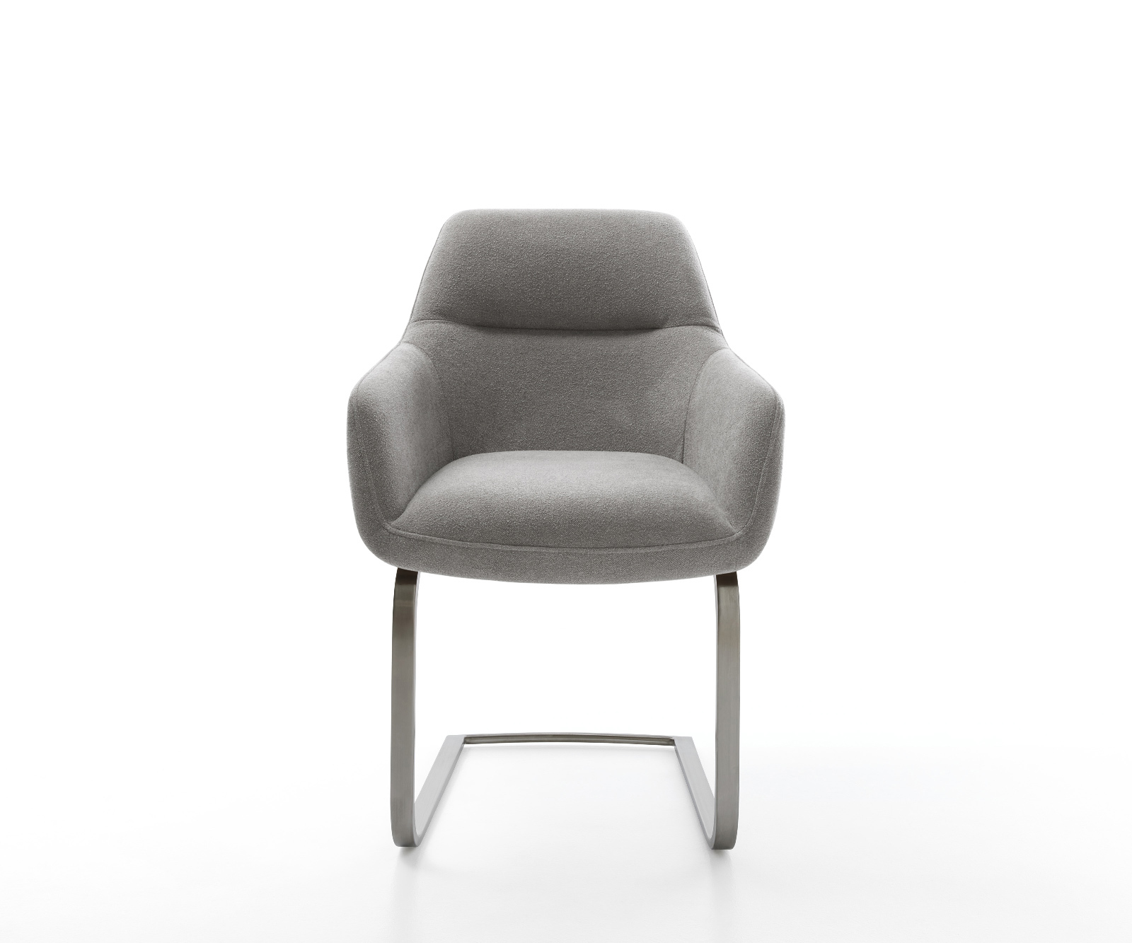 Étkezőszék Pejo-Flex strukturált szövet puha szürke étkezőszék lapos grafit zsákrugós - Image 2