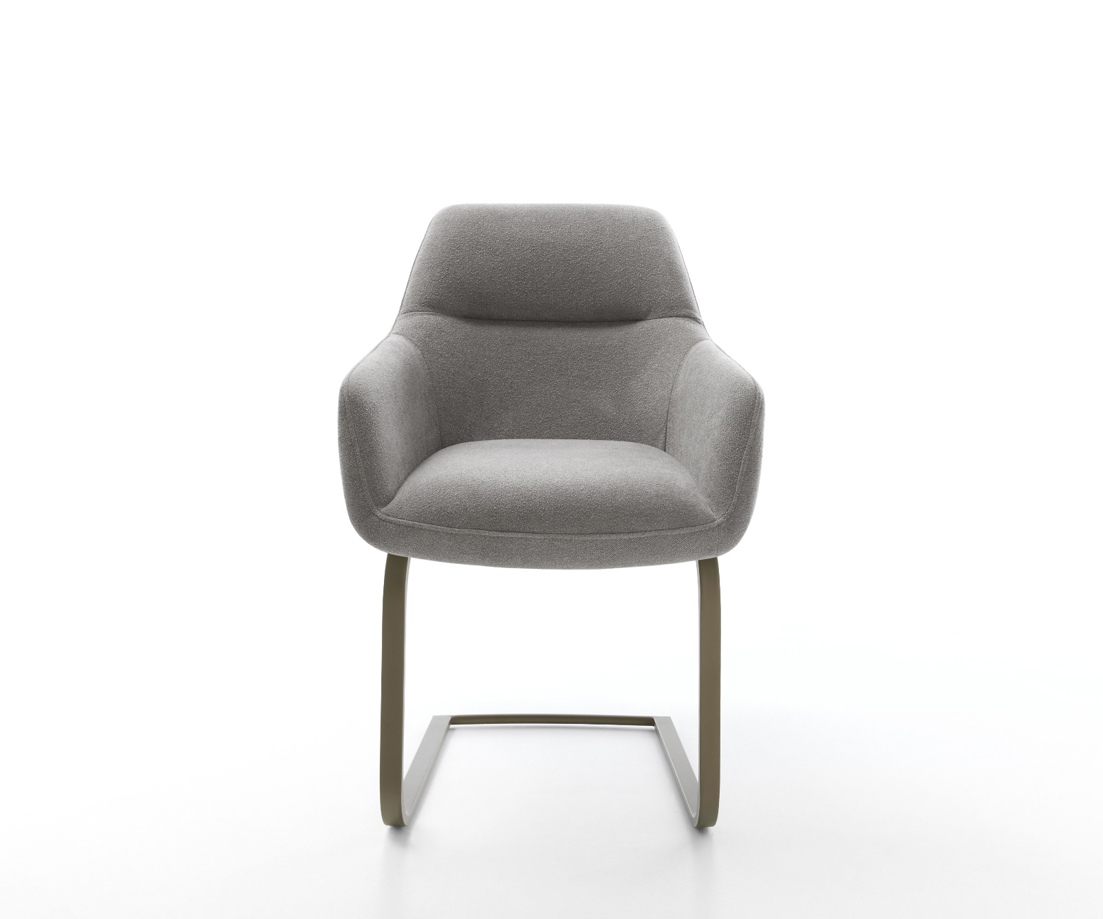 Étkezőszék Pejo-Flex strukturált szövet puha szürke étkezőszék lapos titán színű hatású rozsdamentes acél zsákrugós - Image 2