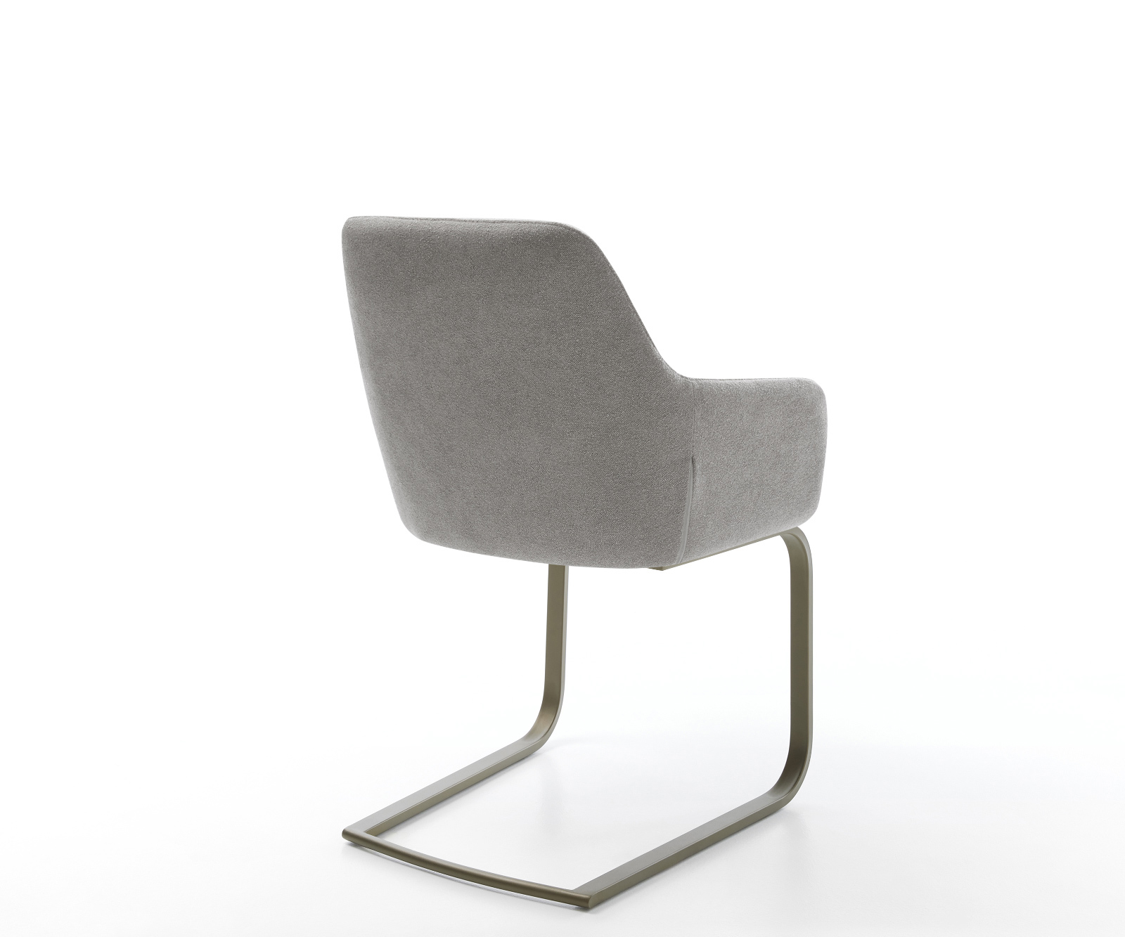 Étkezőszék Pejo-Flex strukturált szövet puha szürke étkezőszék lapos titán színű hatású rozsdamentes acél zsákrugós - Image 5