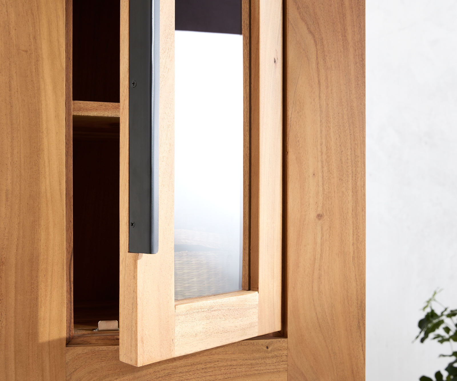 Szekrény Solidu 45x185 cm akác természetes - Image 5