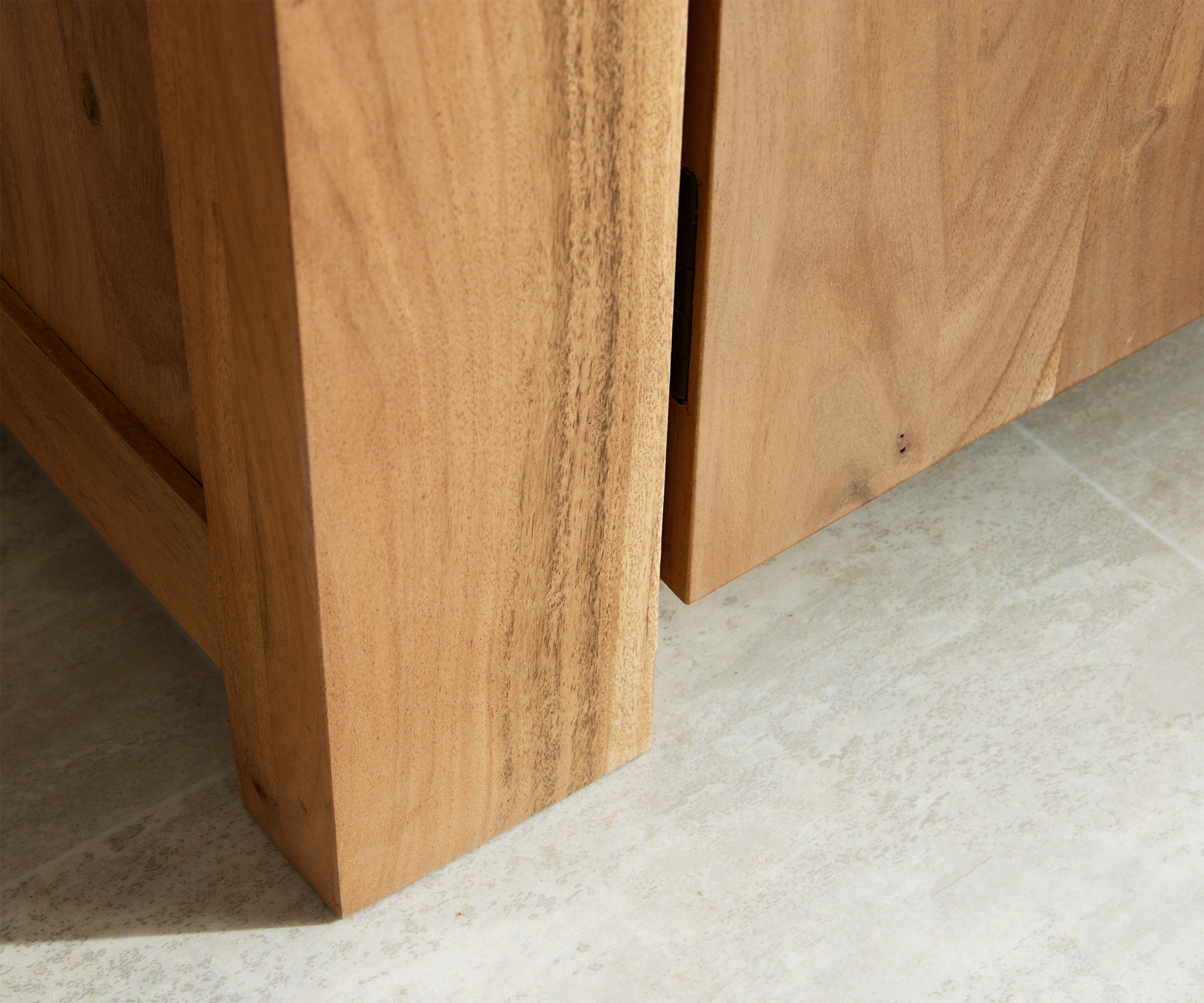 Szekrény Solidu 45x185 cm akác természetes - Image 7