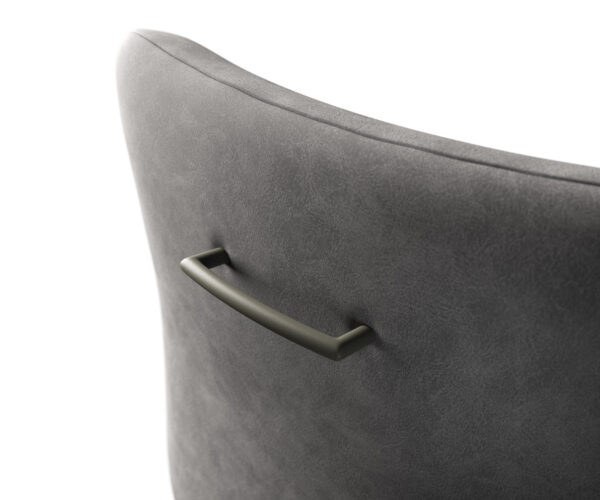 Székfogantyú Flex kerek fém titán színű effektfestés