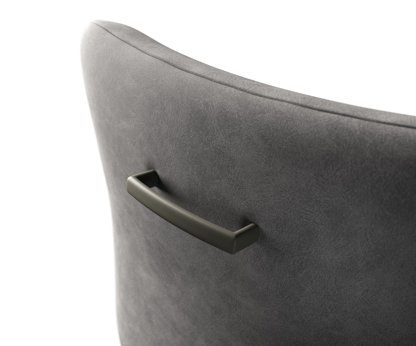 Bárszék fogantyú Flex laposacél metál titánszín