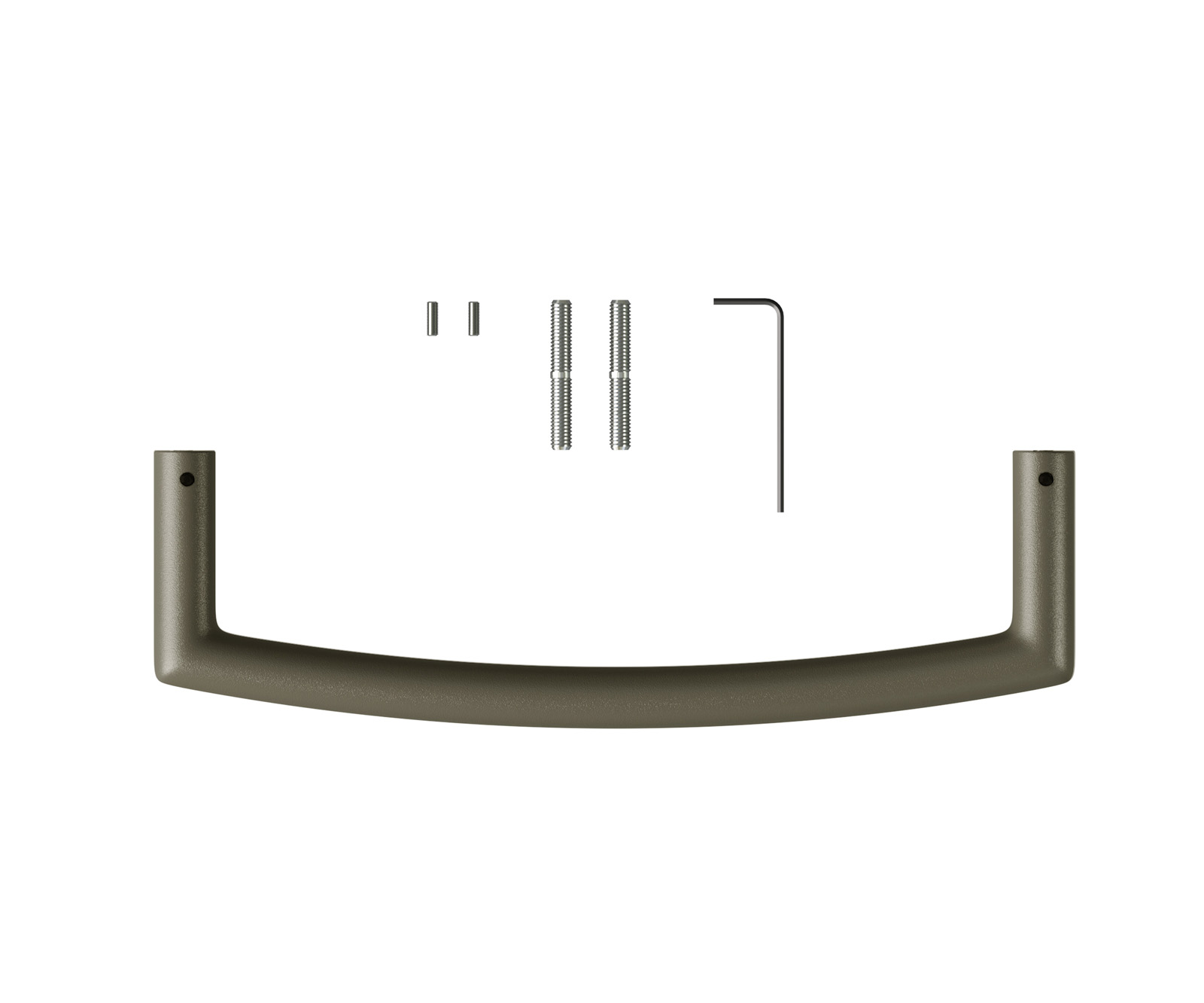 Bárszék fogantyú Flex laposacél metál titánszín - Image 2