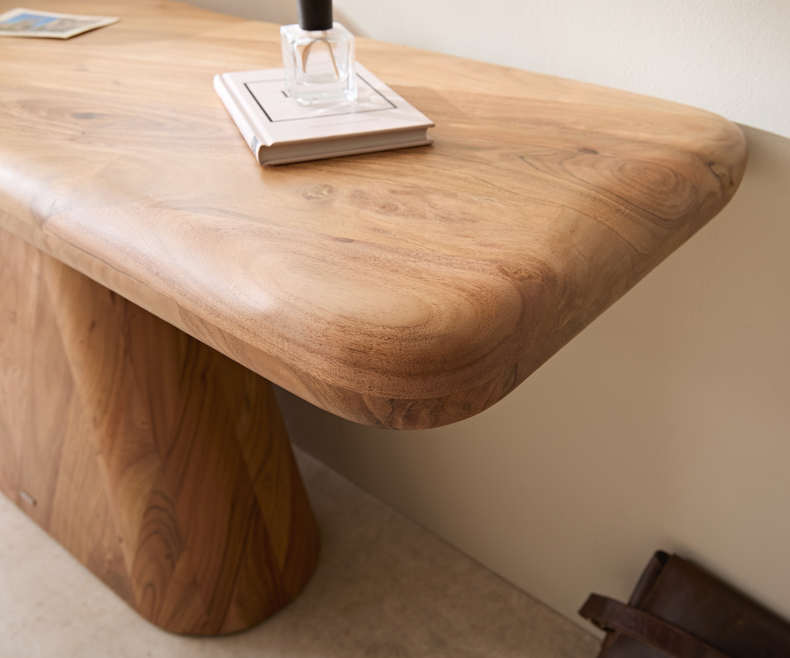 Konzolasztal Suva 180x45 cm akác természetes - Image 5